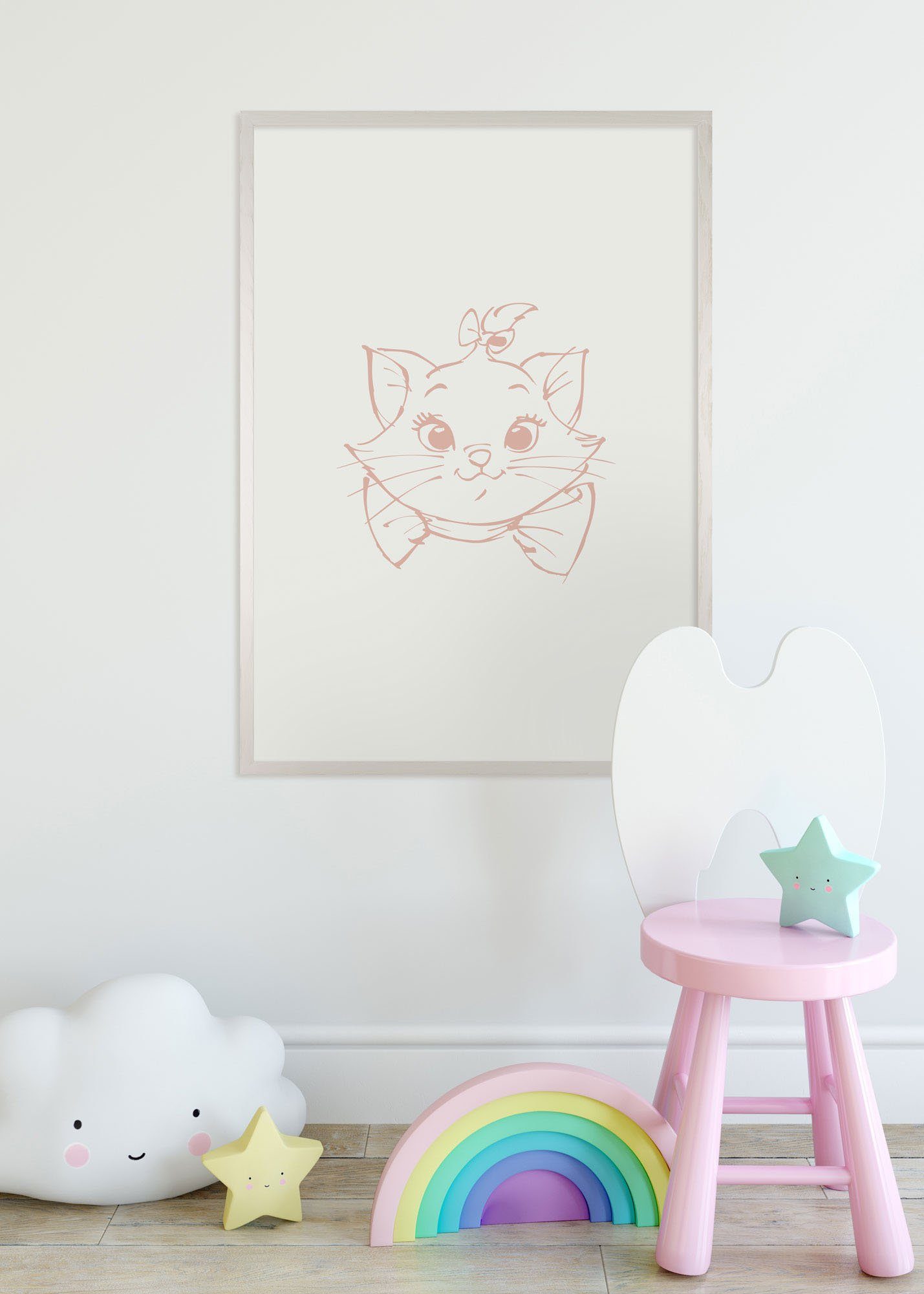 Komar Wanddecoratie Majestic Marie Wanddecoratie voor de kinderkamer - zonder lijst (1 stuk)