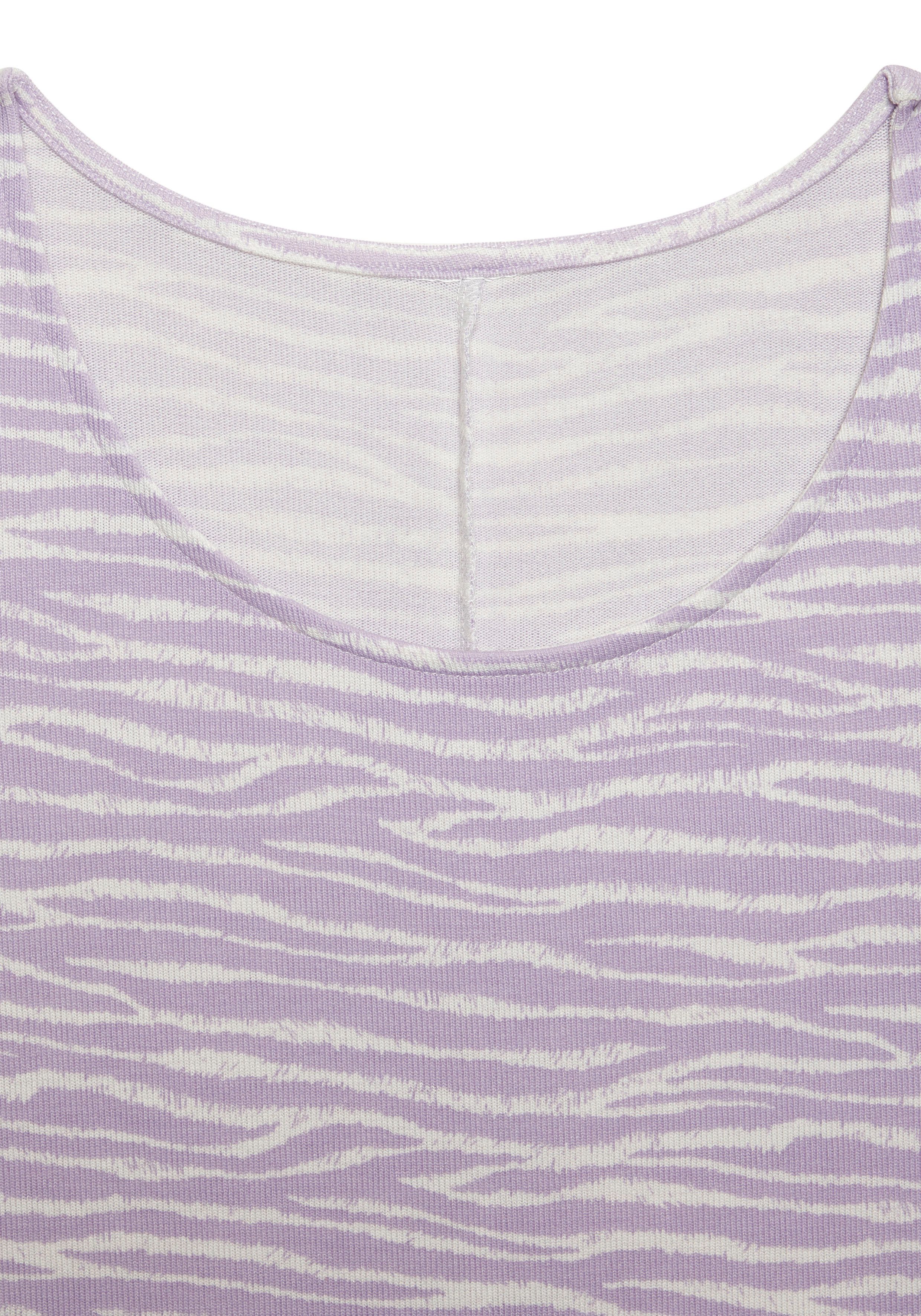 Lascana Shirt met 3/4 mouwen Met modieus zebra-patroon