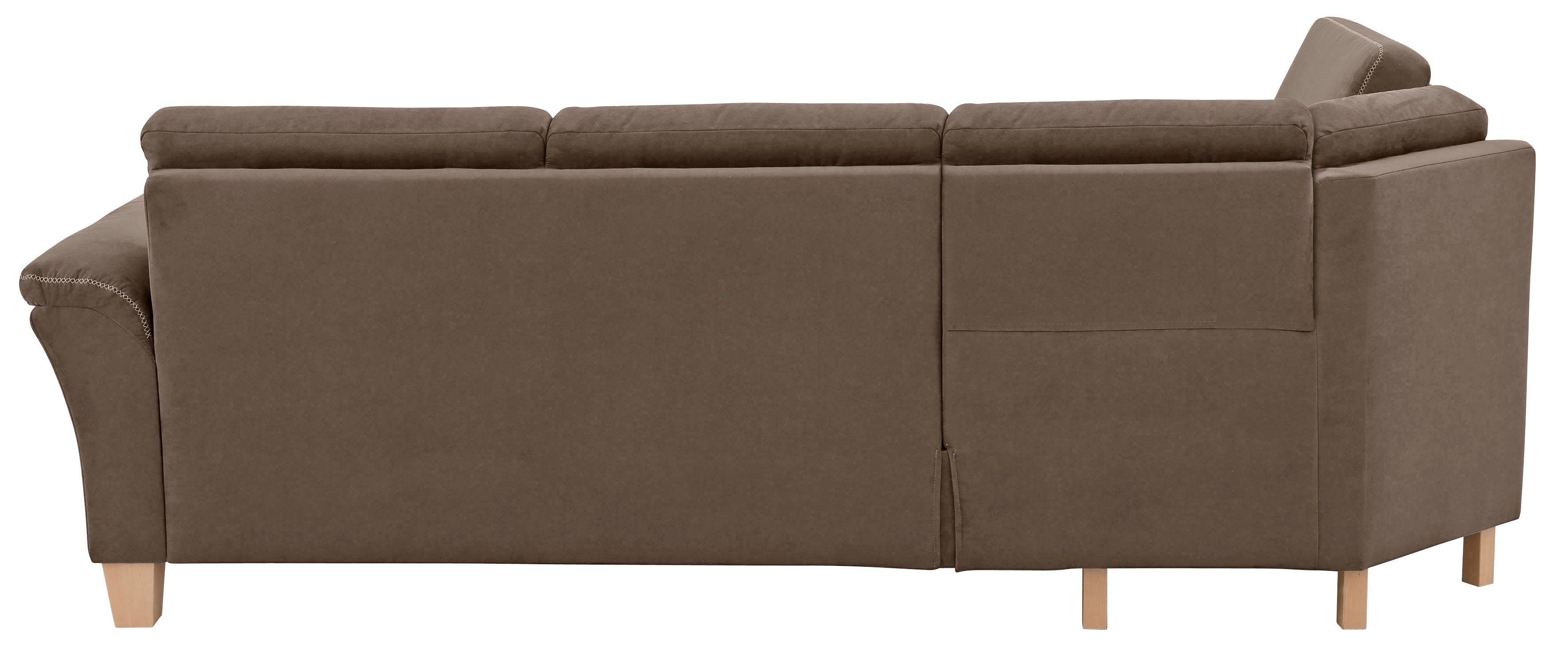 Home affaire Hoekbank Soleo L-model comfortabel door trapezehoek met relaxfunctie, ook met slaapfunctie