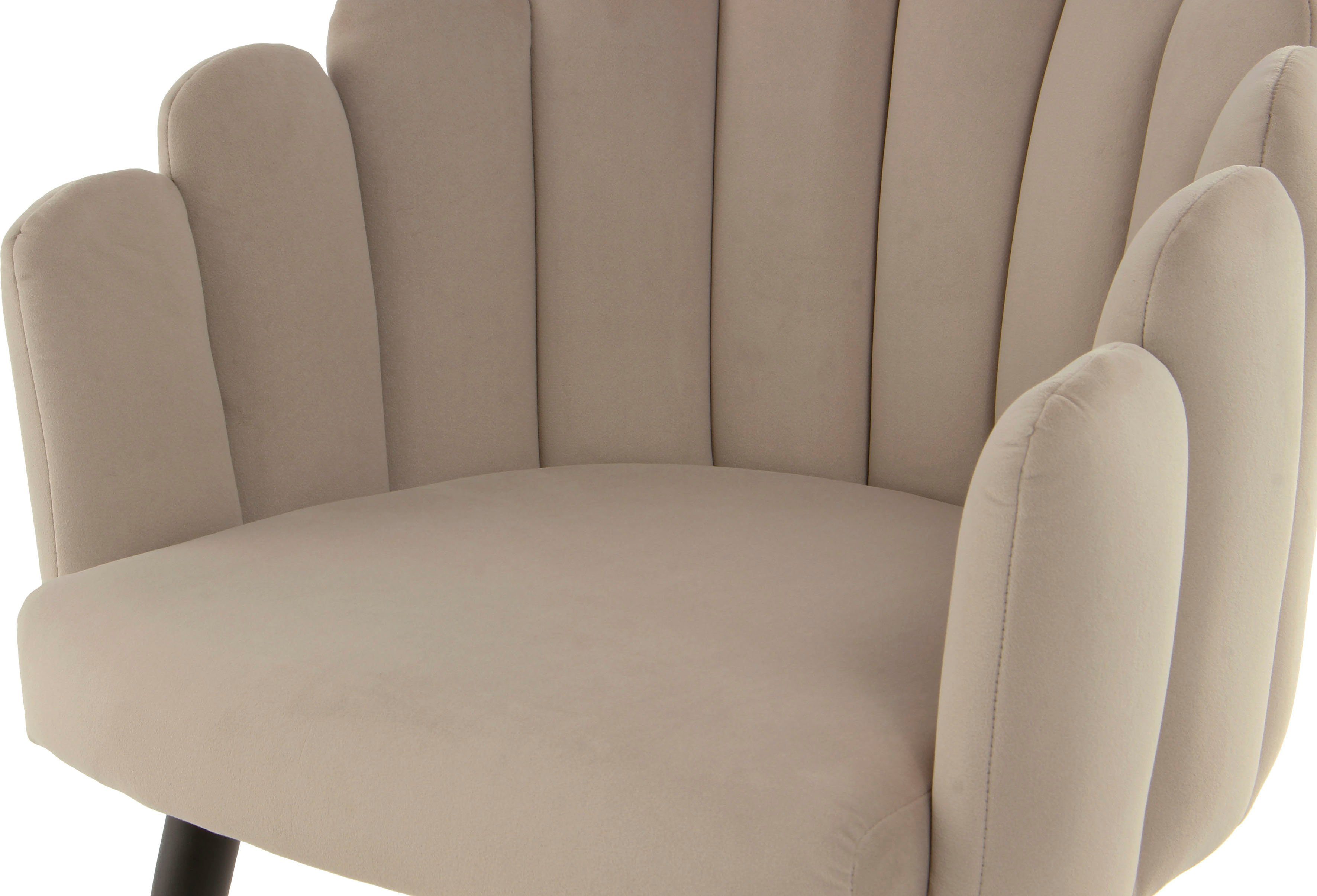 Kayoom Stoel Jeane 625, met fluweelzachte bekleding, comfortabel en gezellig fluweelzachte bekleding, modern, comfortabel en gezellig, met fluweelzachte bekleding (1 stuk)