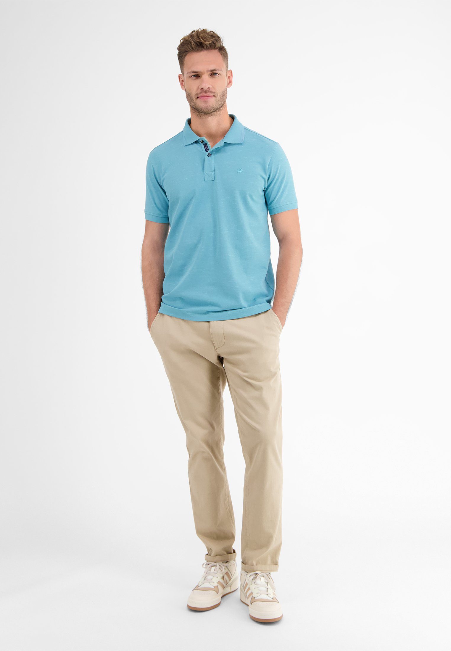 Lerros Poloshirt LERROS poloshirt in two-tone-piqué