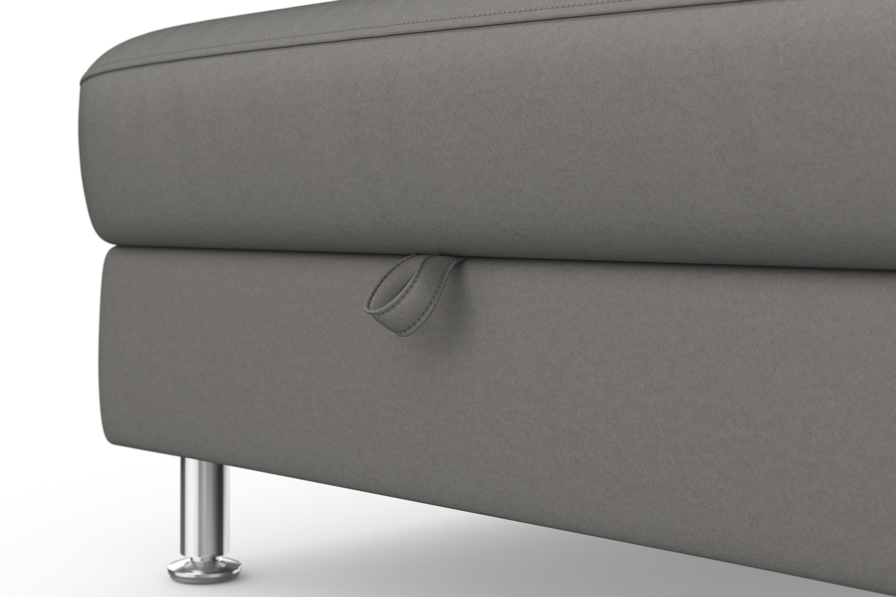 sit&more Hoekbank Freetown L-vorm met verstelbare hoofdsteun en comfortabele binnenvering