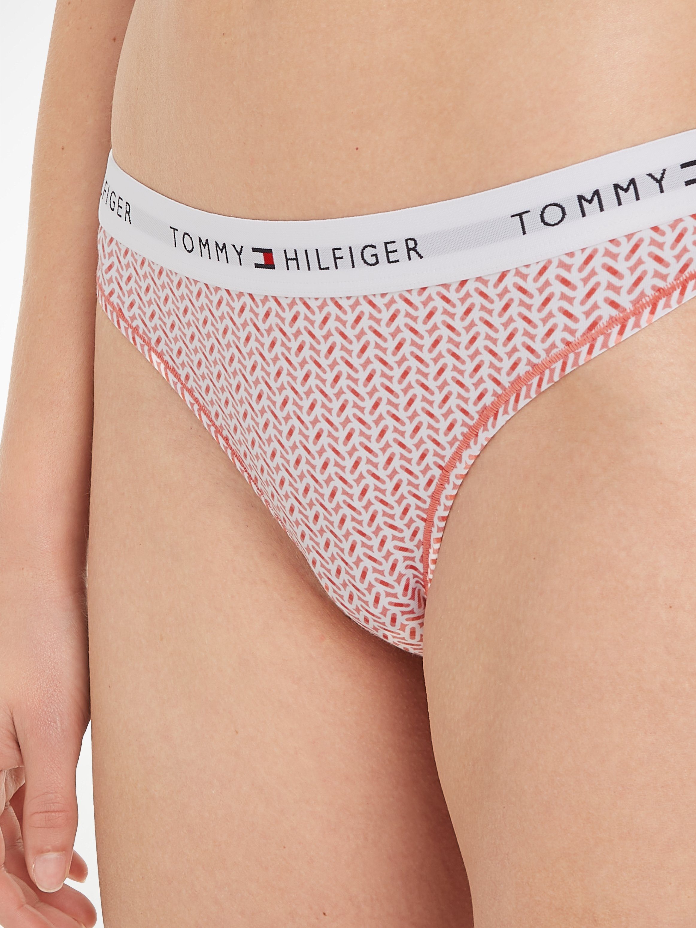 Tommy Hilfiger Underwear T-string THONG PRINT met een logo-opschrift