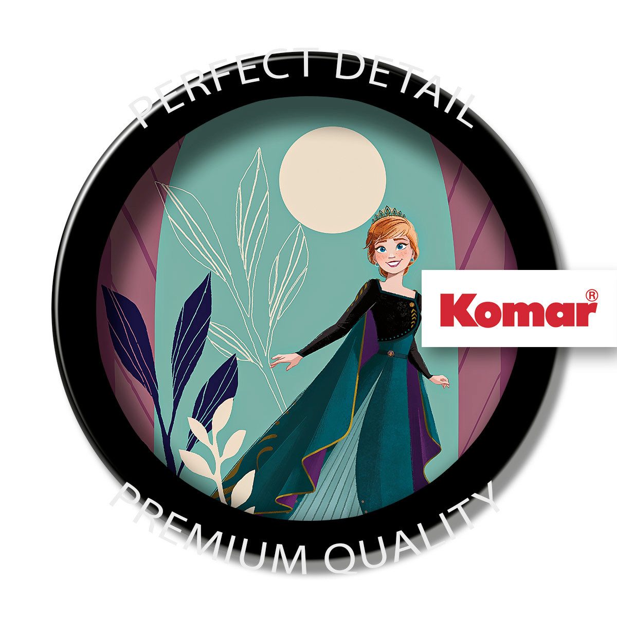 Komar Artprint Frozen Midnight Sun 50 x 70 cm (breedte x hoogte) - kinderkamer, wandsticker (1 stuk)