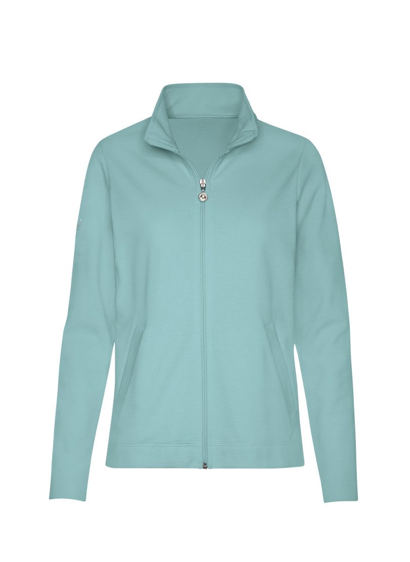 Trigema Sweatvest TRIGEMA jas met fonkelende strassteentjes (1-delig)
