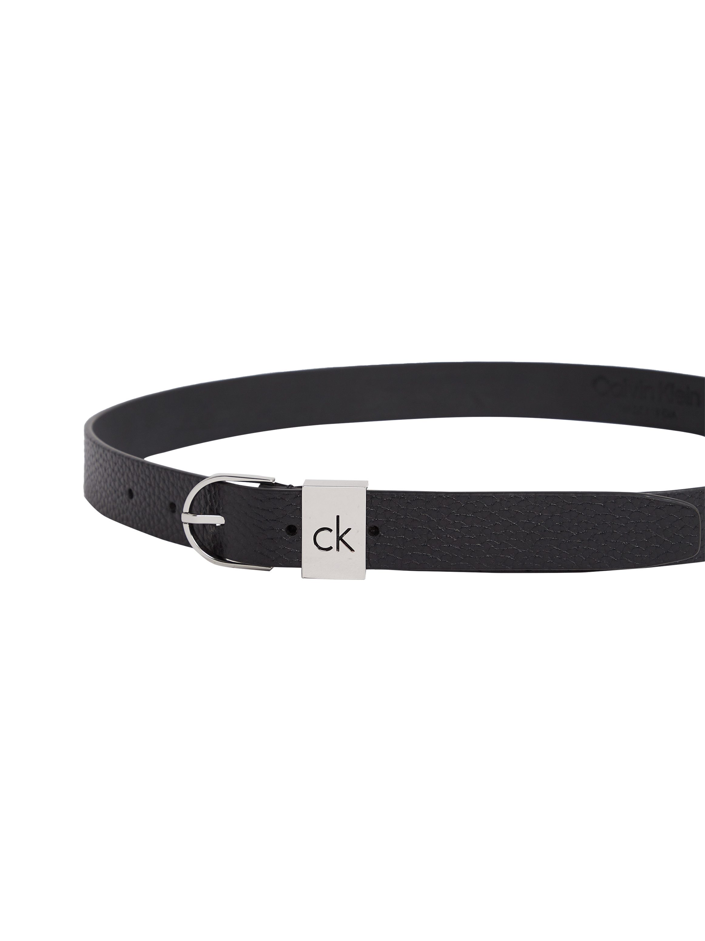 Calvin Klein Leren riem CK LOOP THIN ROUND BUCKLE 2.5