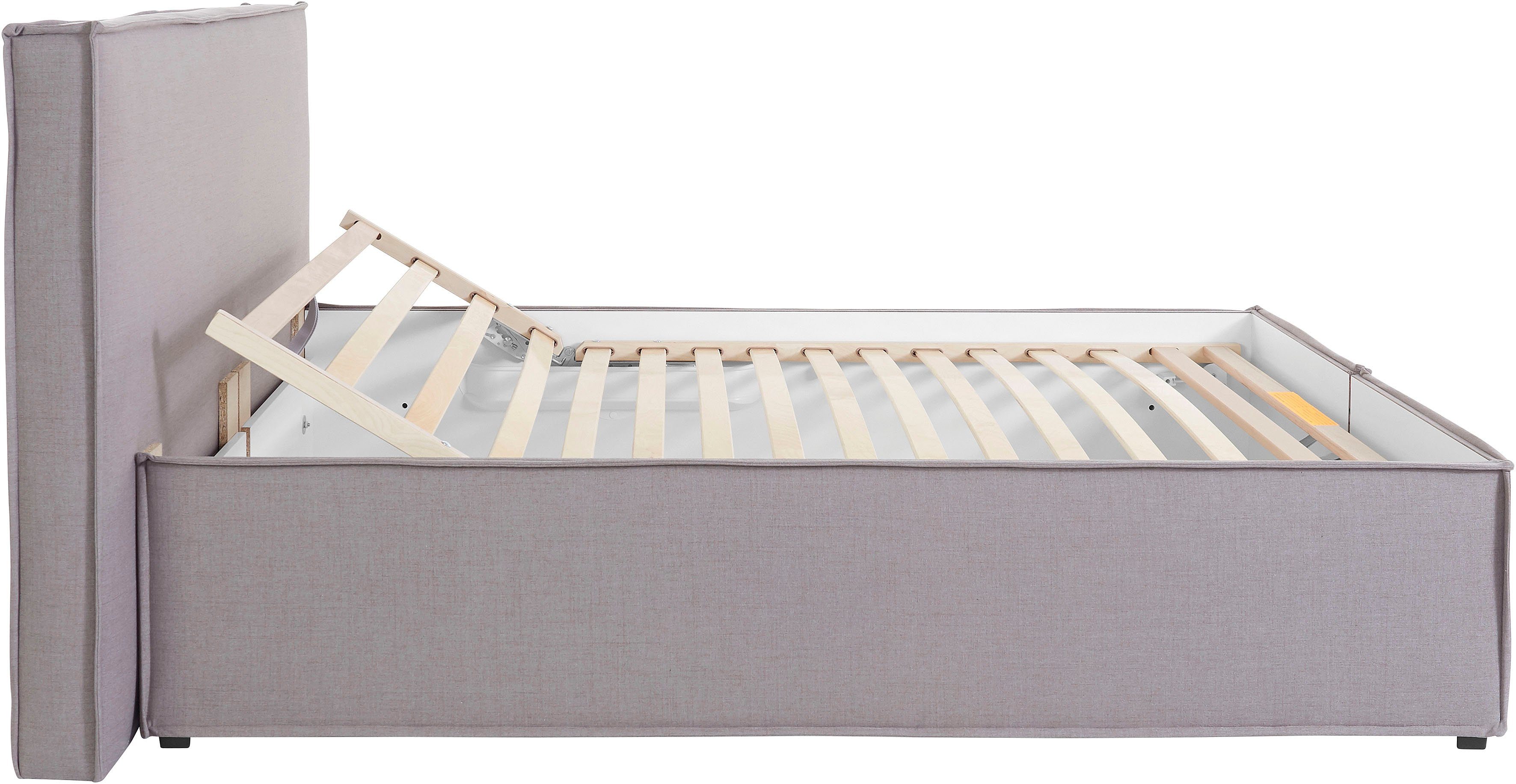 LeGer Home by Lena Gercke Gestoffeerd bed Isaline naar keuze zonder matras of met 3 matrassoorten, hoofdbordhoogte 107 cm