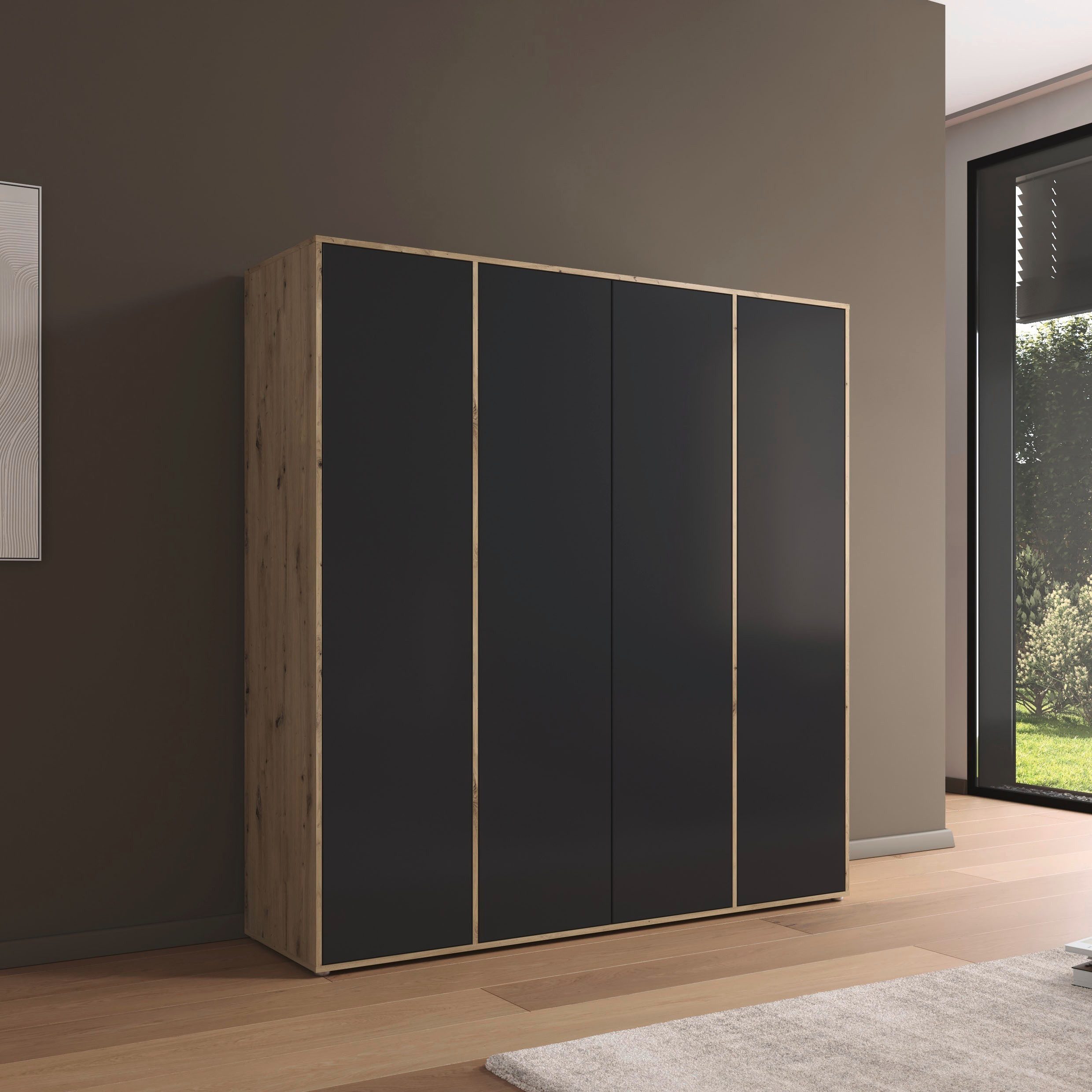 rauch Draaideurkast Kledingkast Kast Garderobe Wasmand NABILA veel Opbergruimte in 2 breedtes met push-to-open functie bestseller made in germany