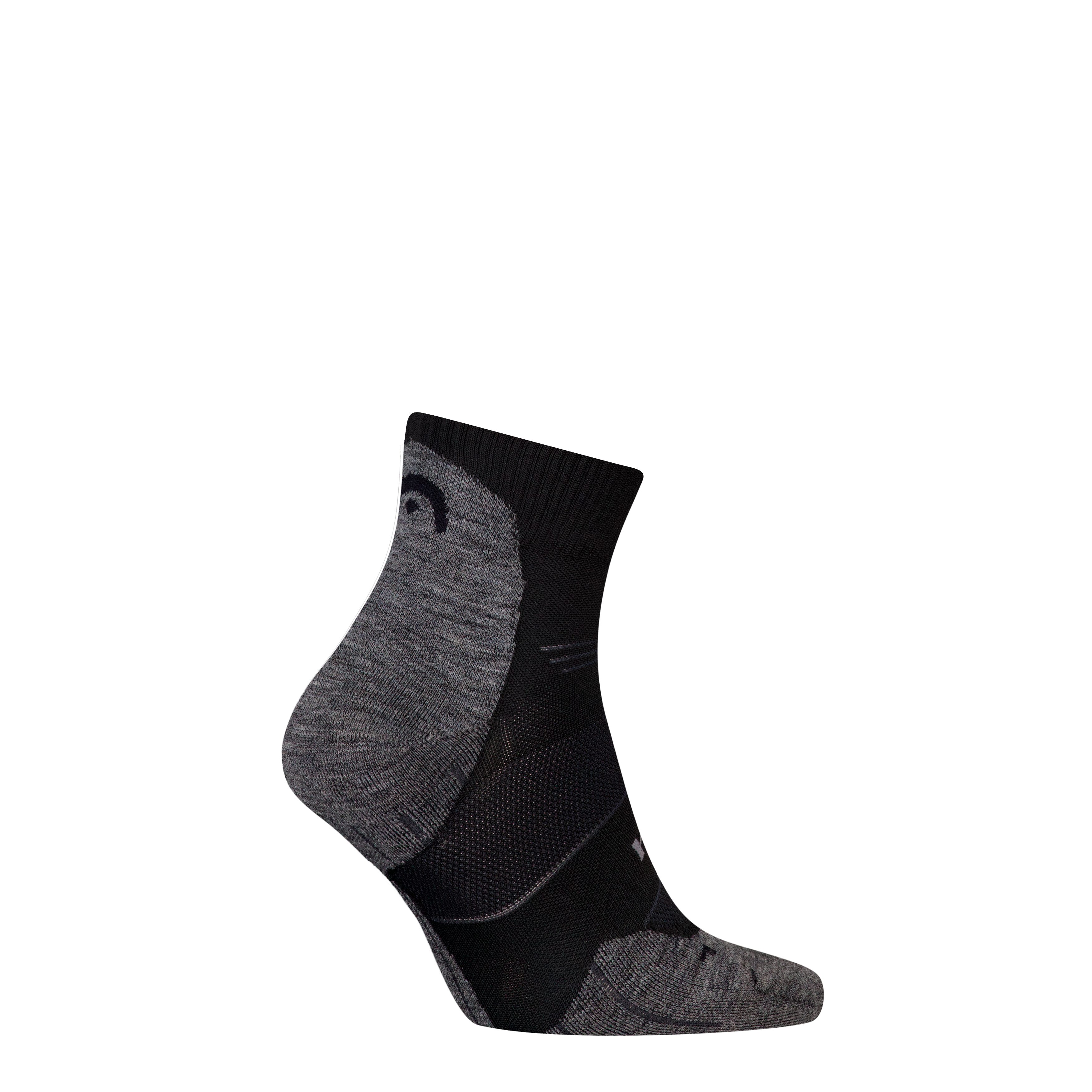 Head Korte sokken HEAD HIKING COOL QUARTER 1P unisex sportsokken maat 43-46 zwart