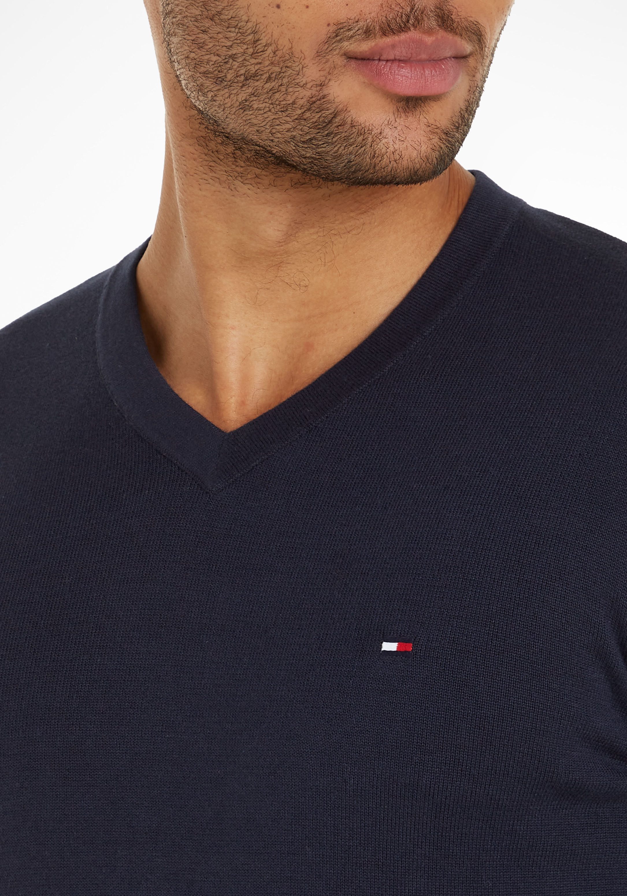 Tommy Hilfiger Trui met V-hals CLASSIC COTTON V NECK