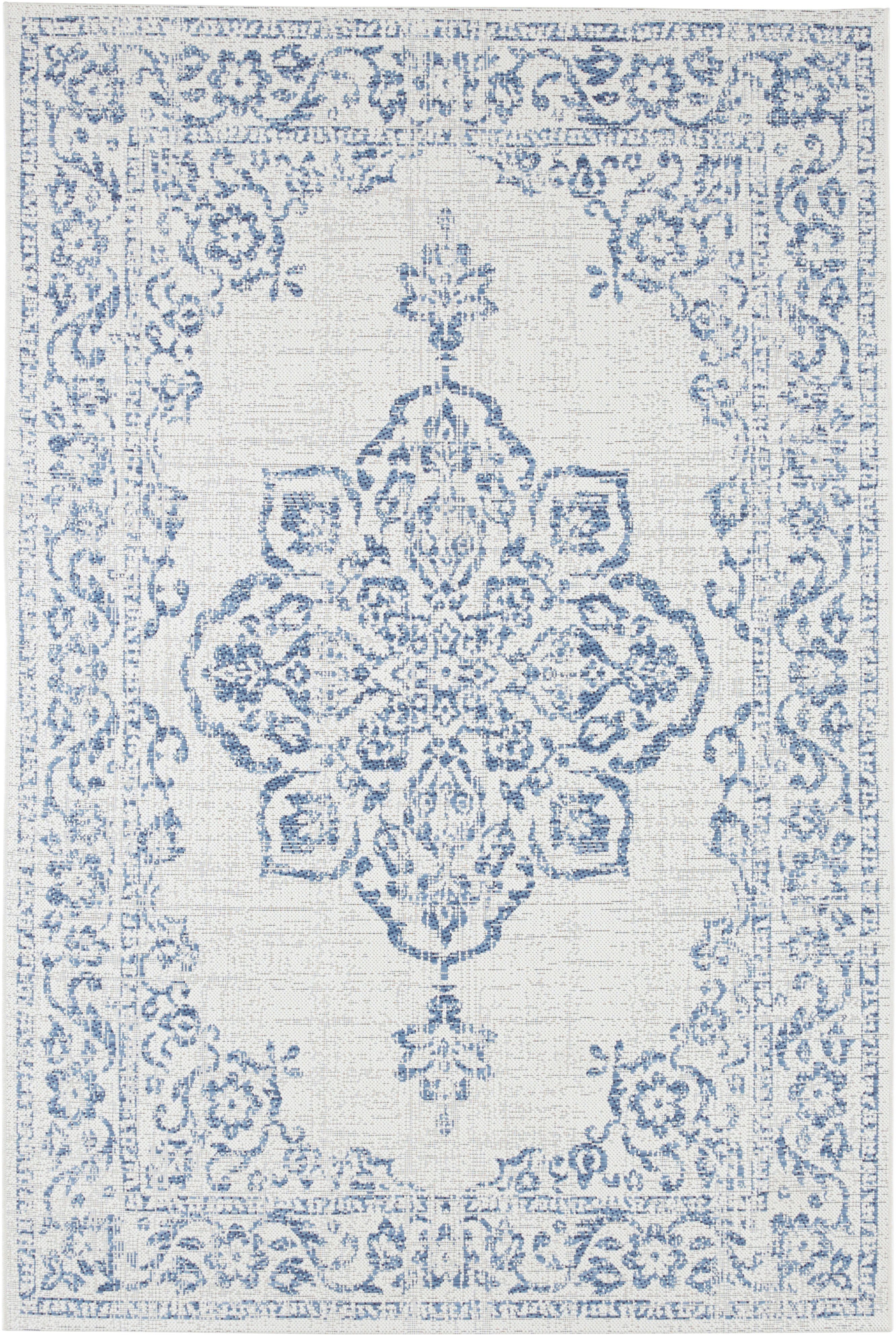 NORTHRUGS Vloerkleed Tilos In- & outdoor, korte pool, oriëntaals, vintage, woonkamer, tuin