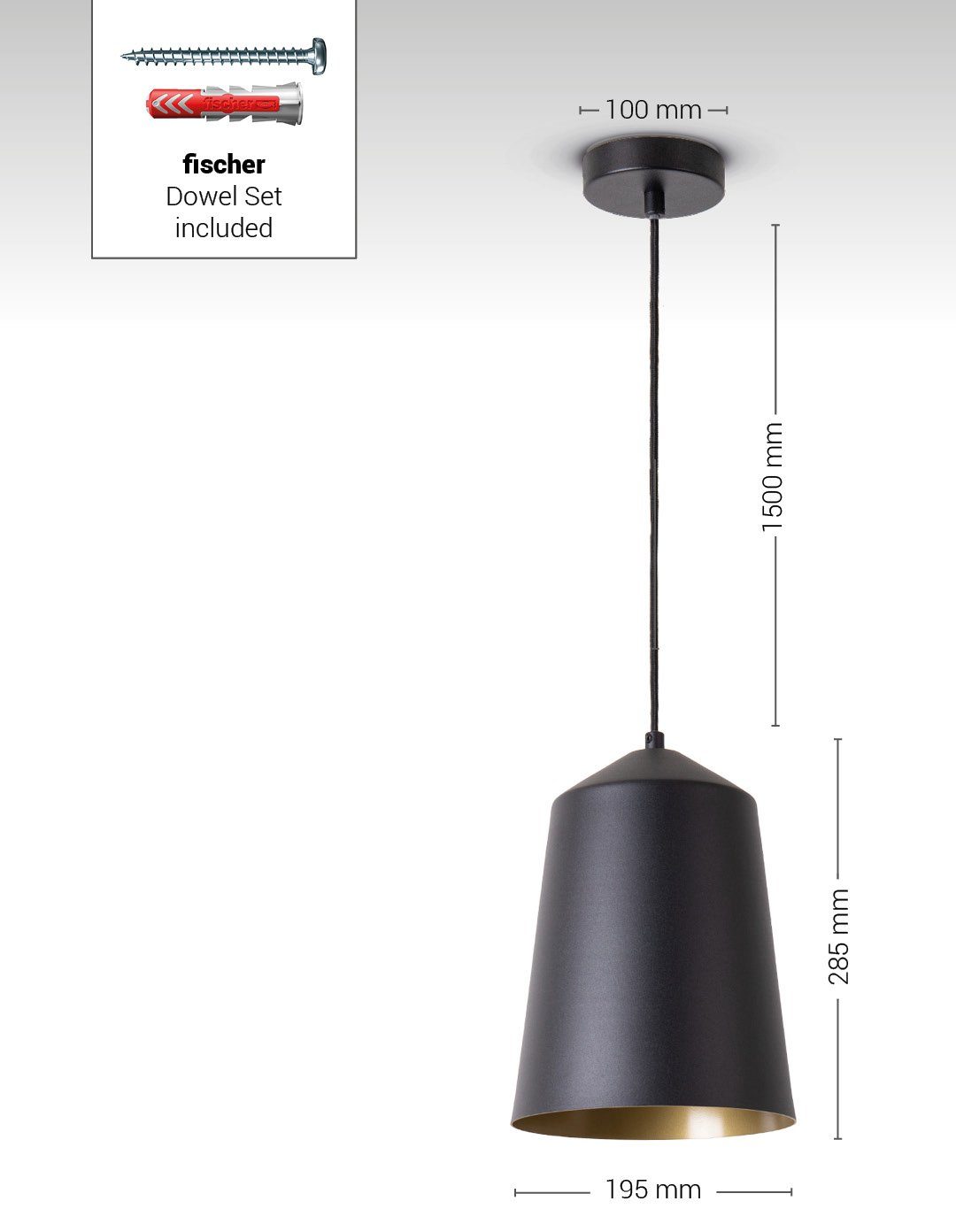 Paco Home Plafondlamp Jackson Woonkamer aluminium poedercoating industrieel ontwerp E27