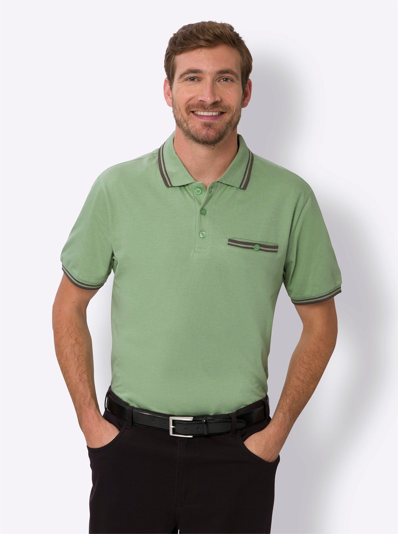 Classic Poloshirt met korte mouwen (1-delig)