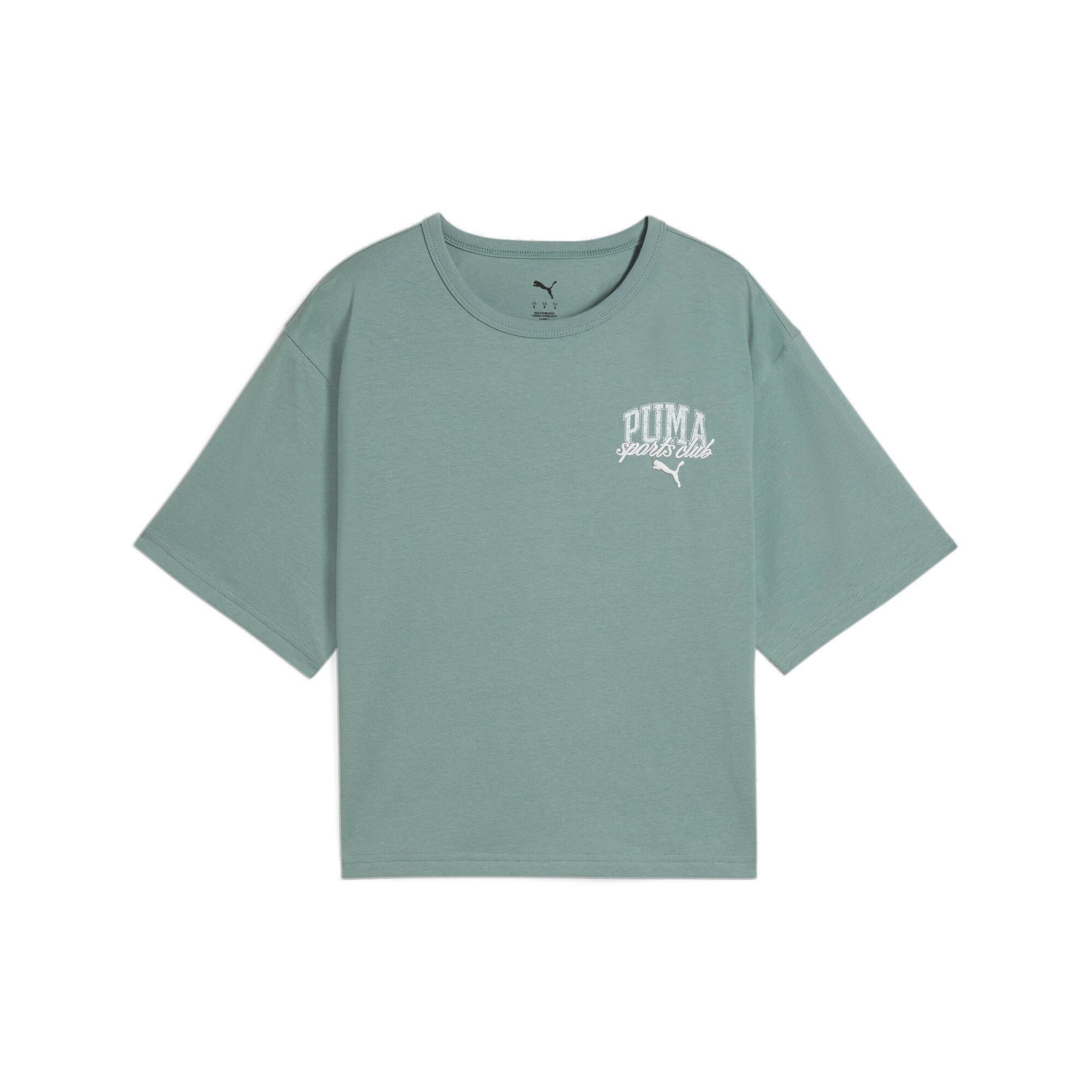 PUMA T-shirt CLASS RELAXED CROP TEE dames tops maat M groen