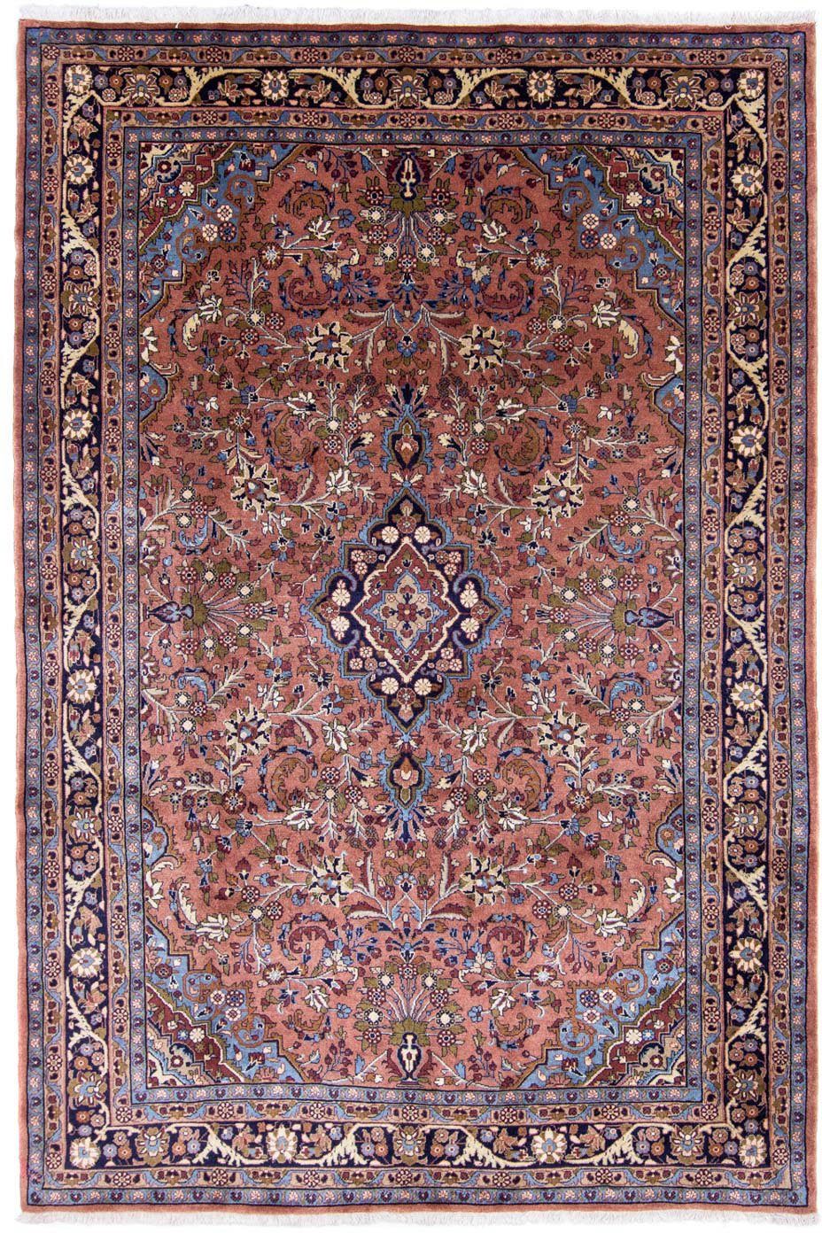 morgenland Wollen kleed Meeraban medaillon ruggine 310 x 208 cm Uniek exemplaar met certificaat