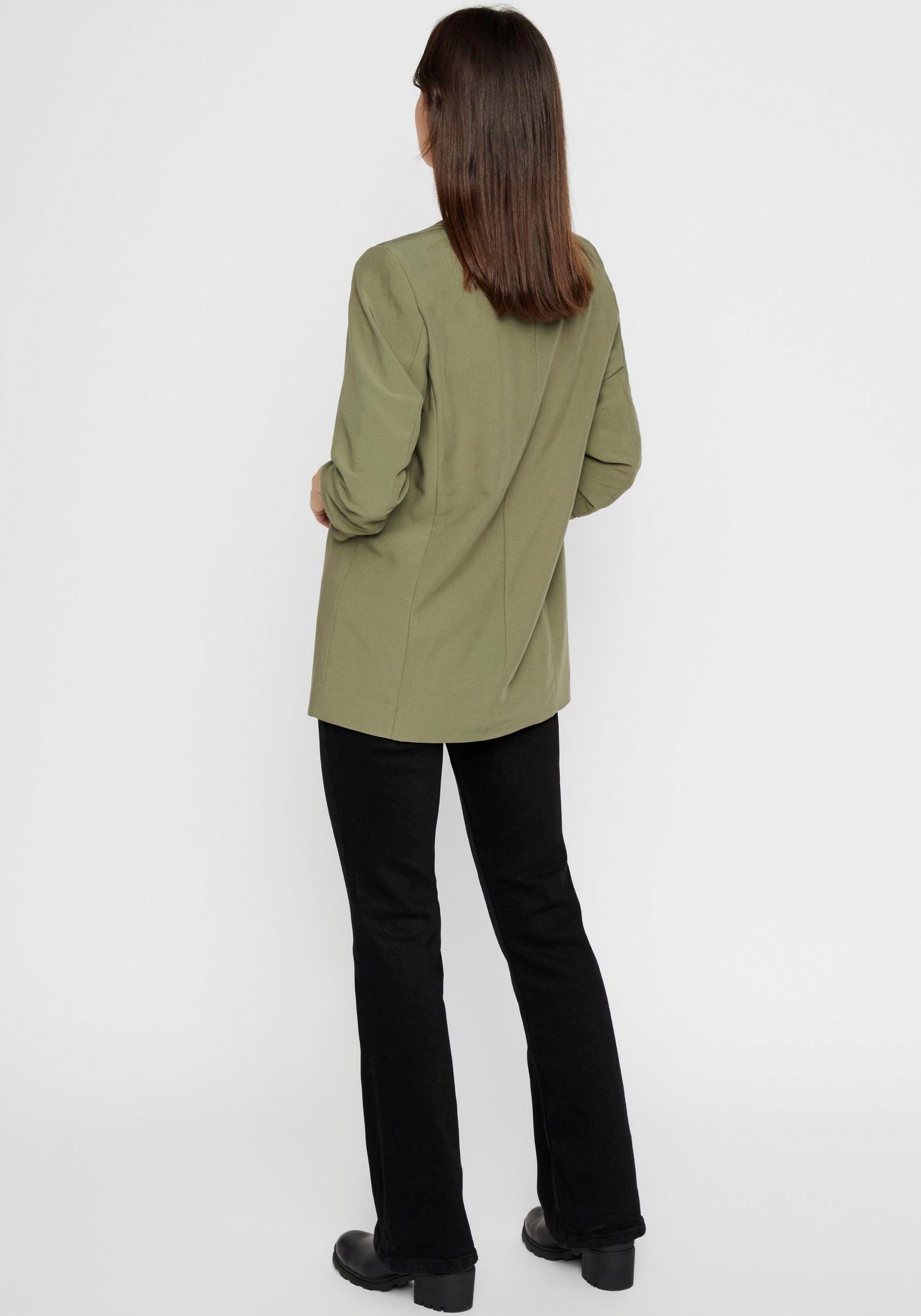pieces Blouseblazer PCBOSELLA 3/4 BLAZER NOOS met plooidetail op de mouw