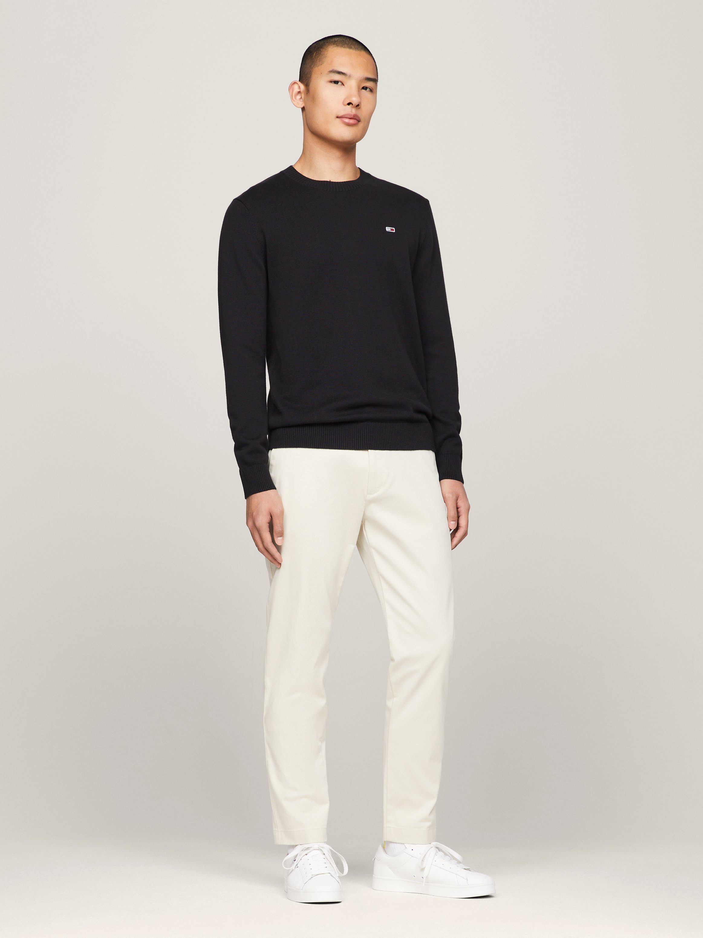 TOMMY JEANS Trui met ronde hals TJM SLIM ESSENTIAL LIGHT SWEATER