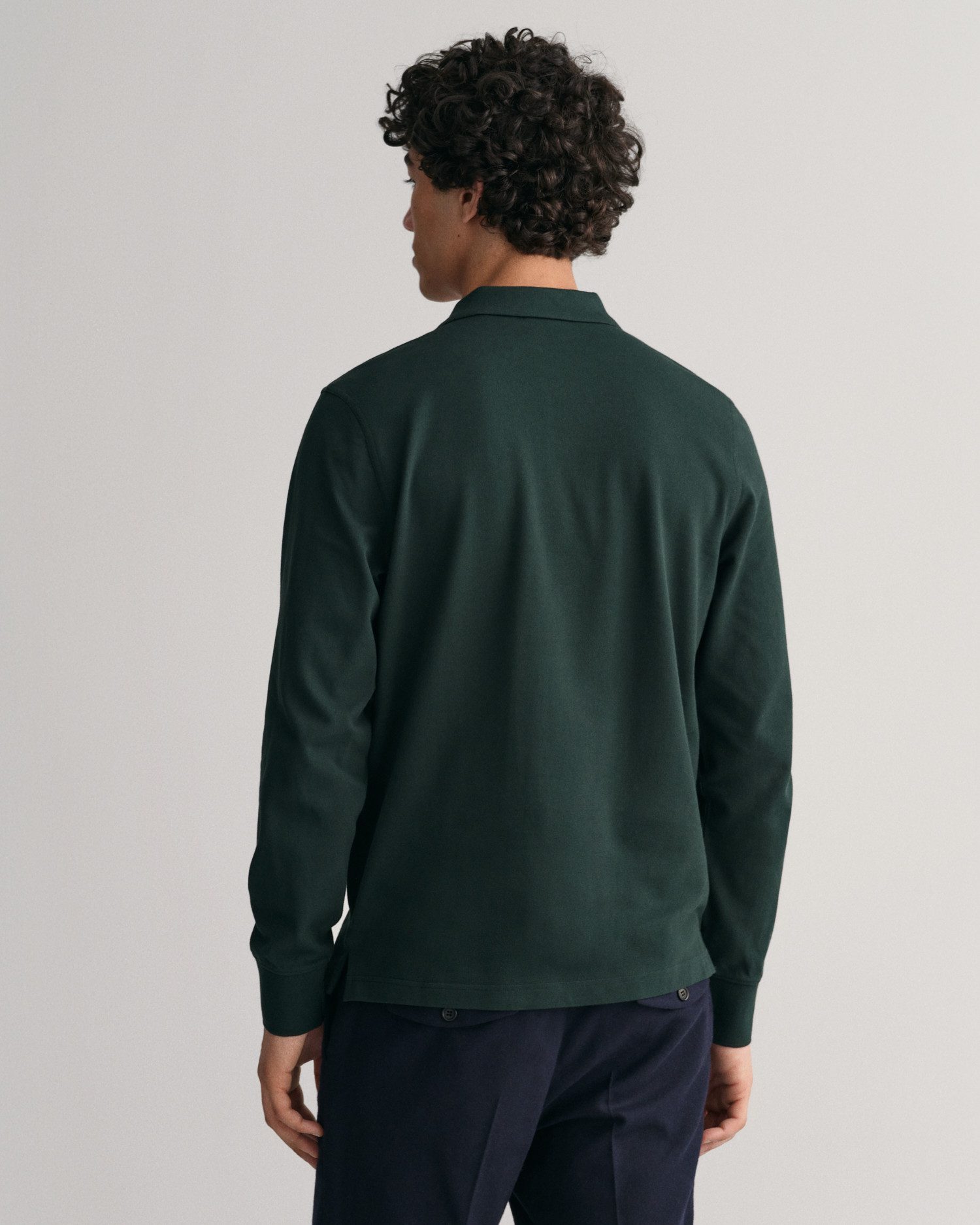 Gant Poloshirt REG SHIELD LS PIQUE RUGGER met logoborduursel op de borst