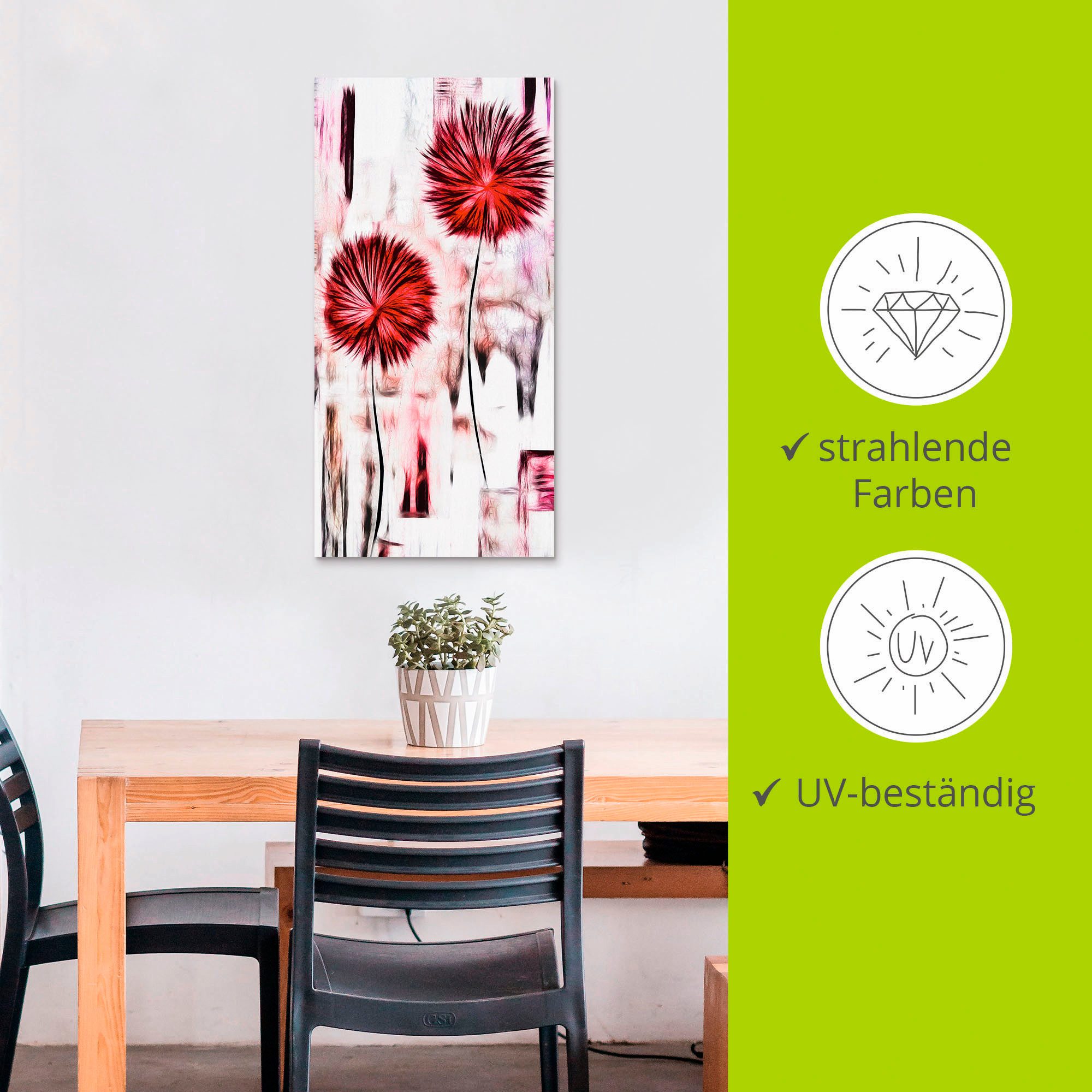 Artland Artprint Bloemen als artprint van aluminium, artprint op linnen, muursticker of poster in verschillende maten