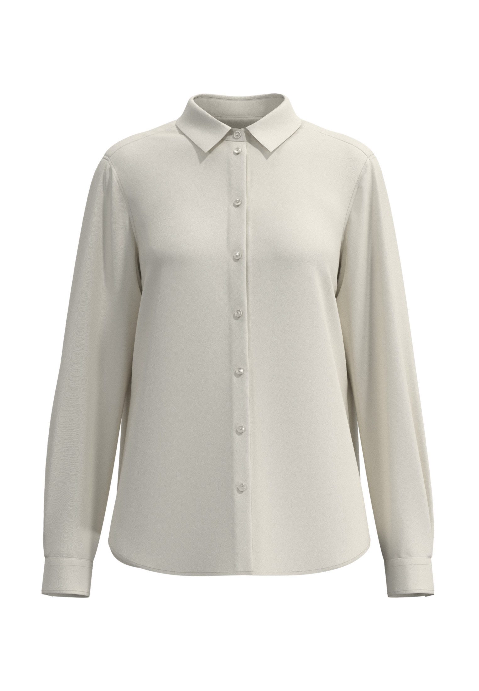seidensticker Overhemdblouse Lange mouwen kraag uni