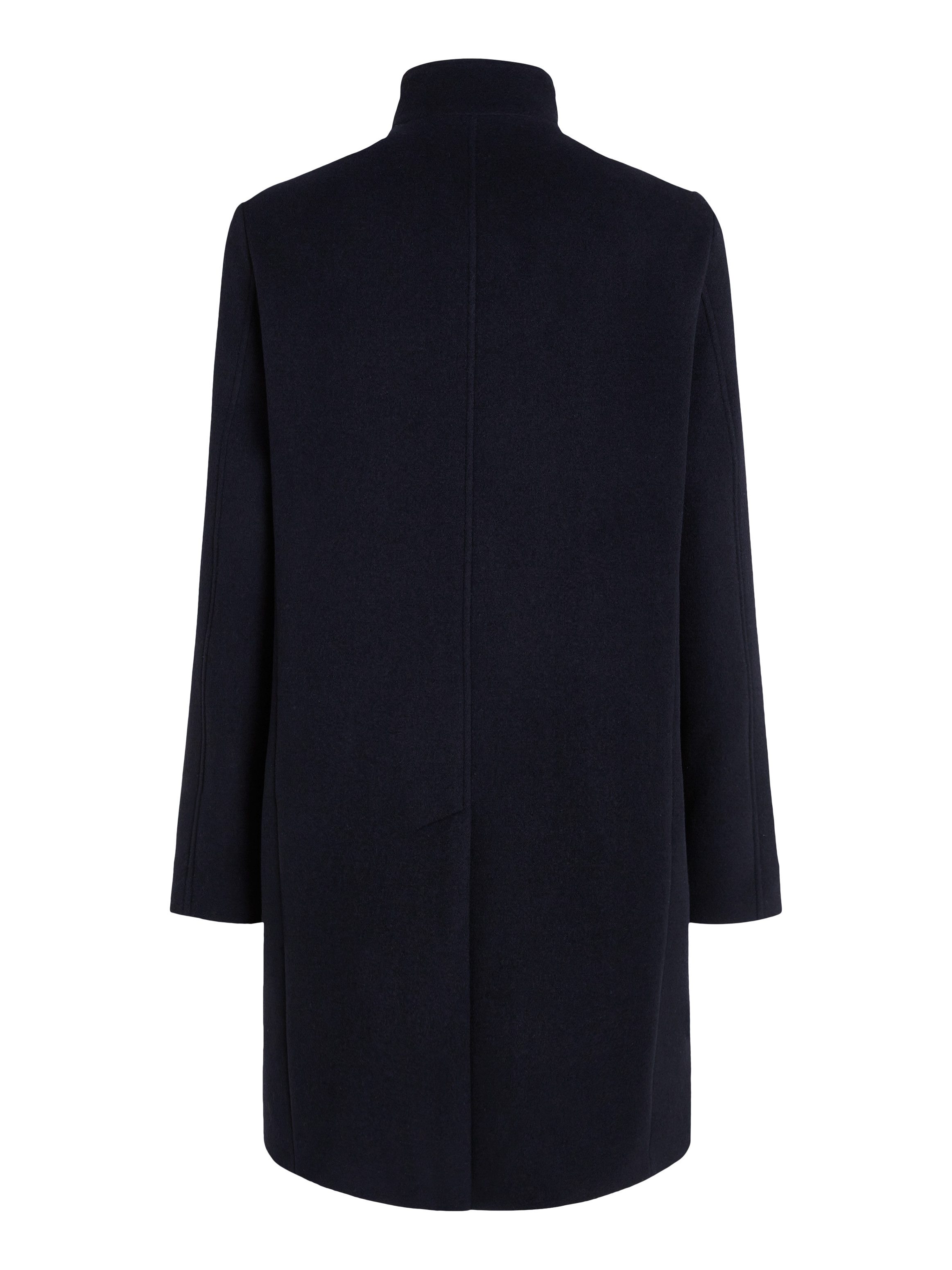 Tommy Hilfiger Wollen jas DC STAND COLLAR WOOL MIX COAT