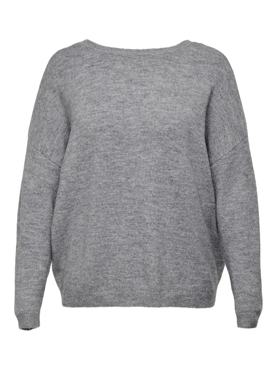 ONLY CARMAKOMA Gebreide trui CARMANIFESTA LS REVERS.PULLOVER KNT BF
