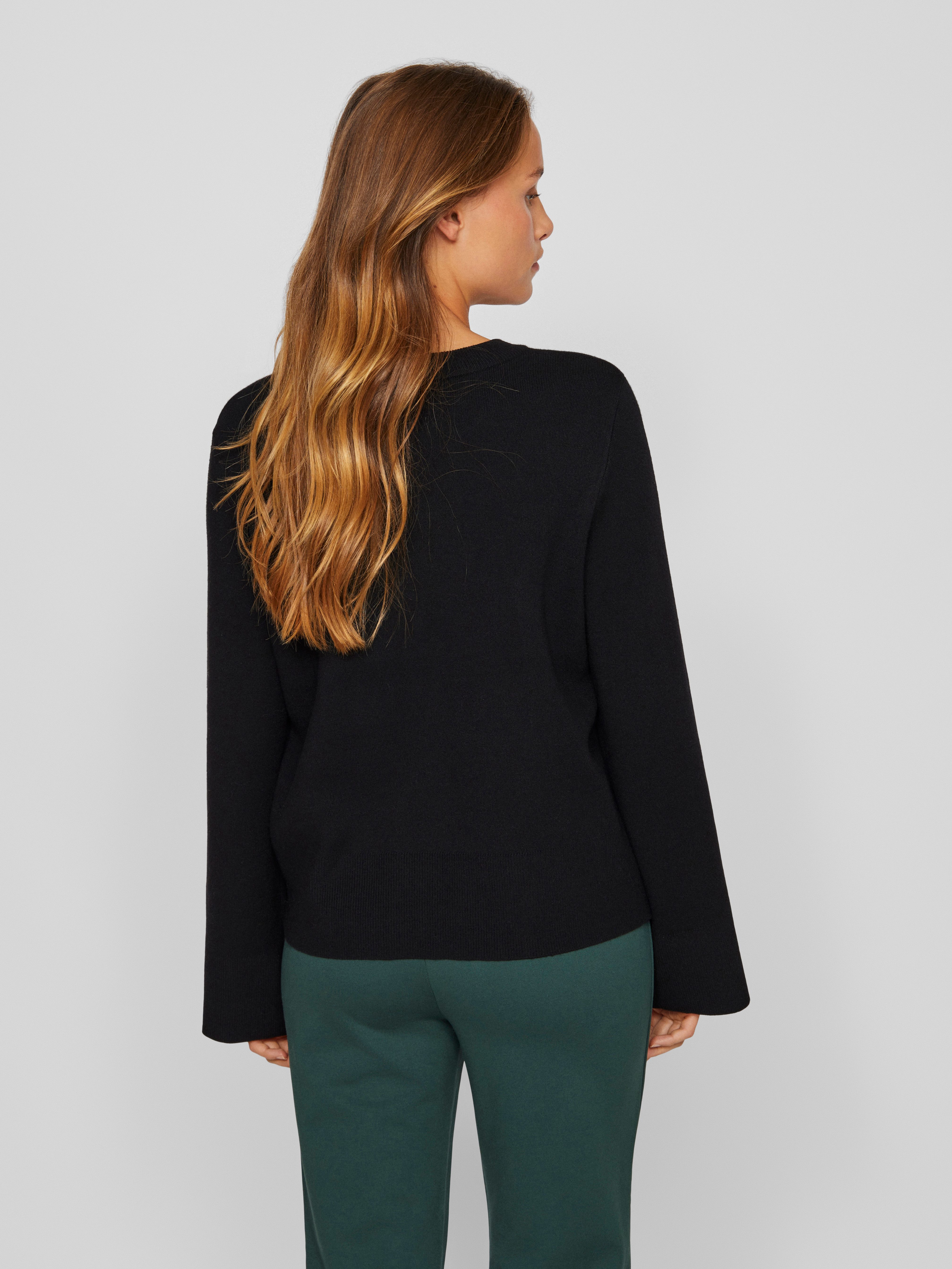 Vila Trui met ronde hals VICASSIE O-NECK L/S KNIT TOP - NOOS