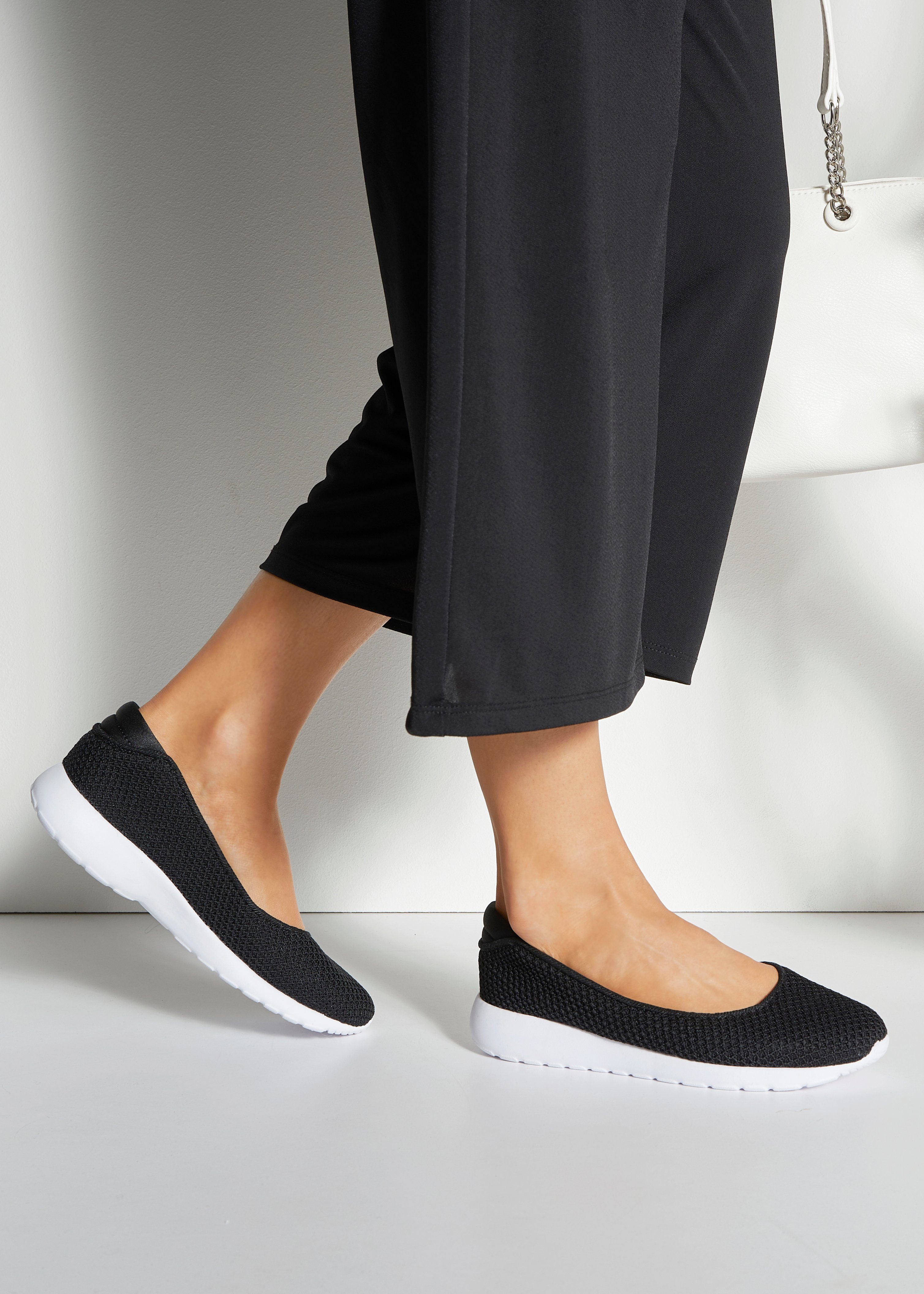 Lascana Ballerina's Vrijetijdsschoen, slipper, lage schoen, sneaker slip-in, lichte mesh-look