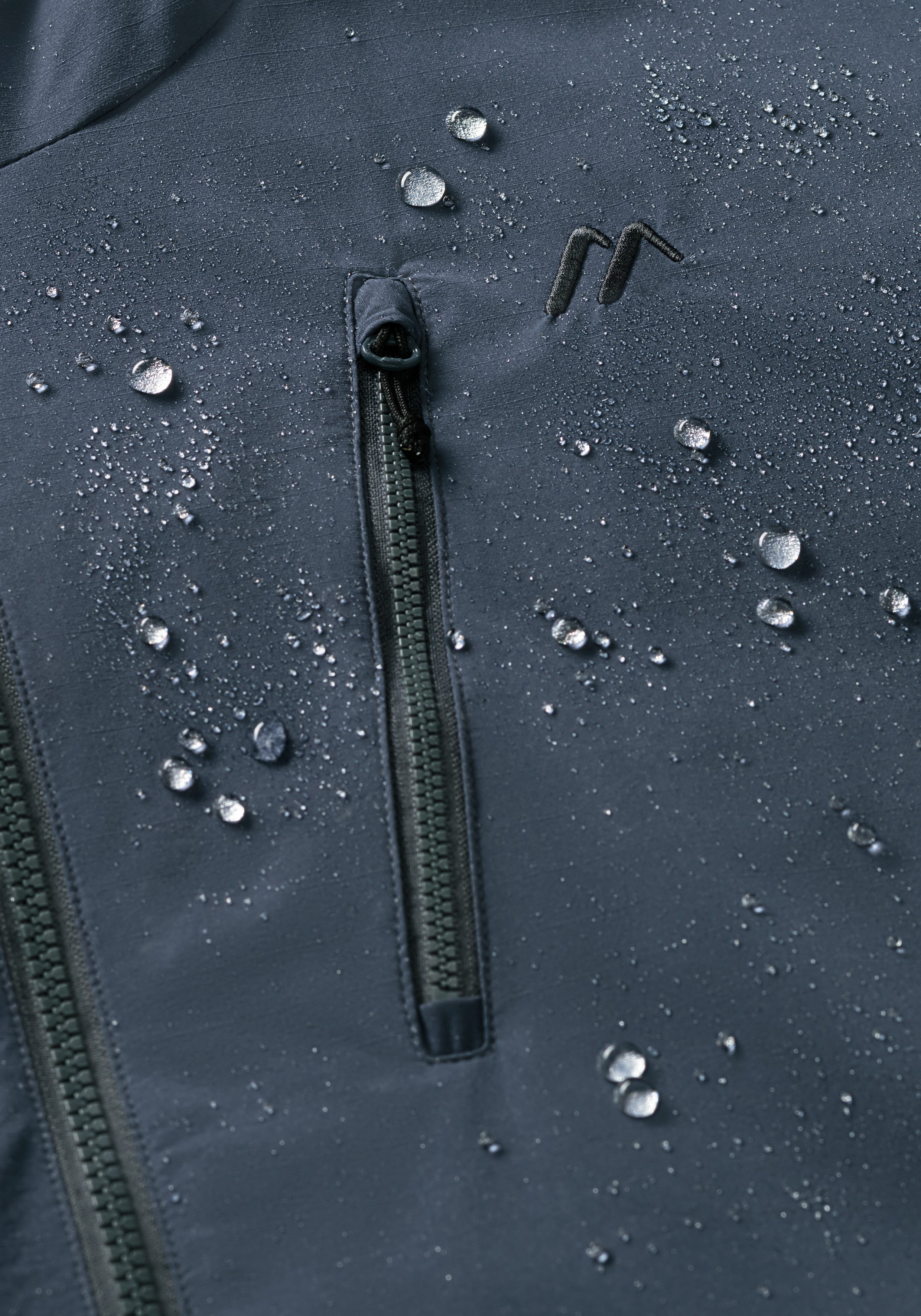 Maier Sports Outdoorjack ArorA Loop M Heren jacke waterdicht, functionele jas met 3 buitenzakken + binnenzak