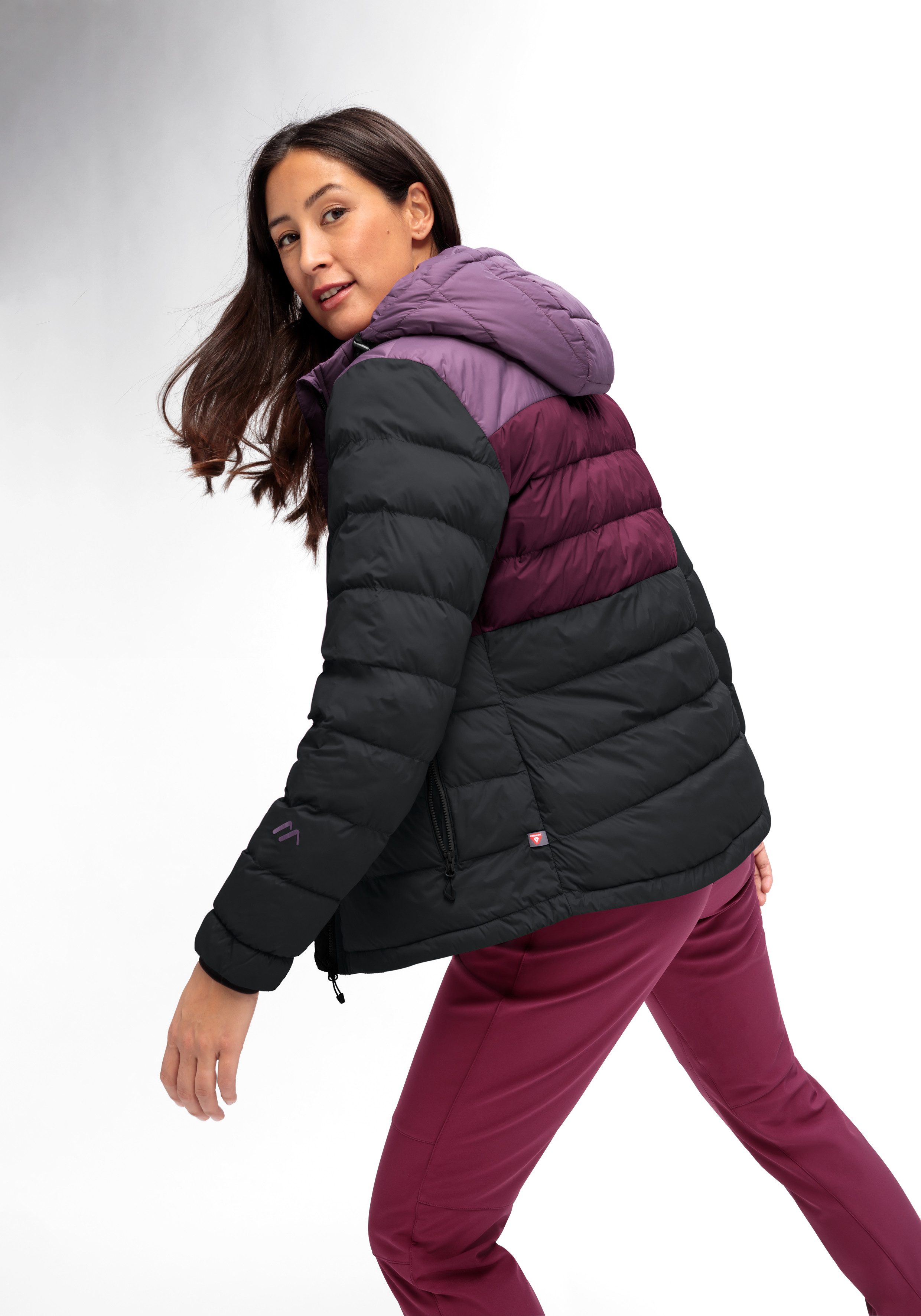 Maier Sports Functioneel jack Lomnica W Dames outdoorjas Primaloft-jas met ritszakken en capuchon