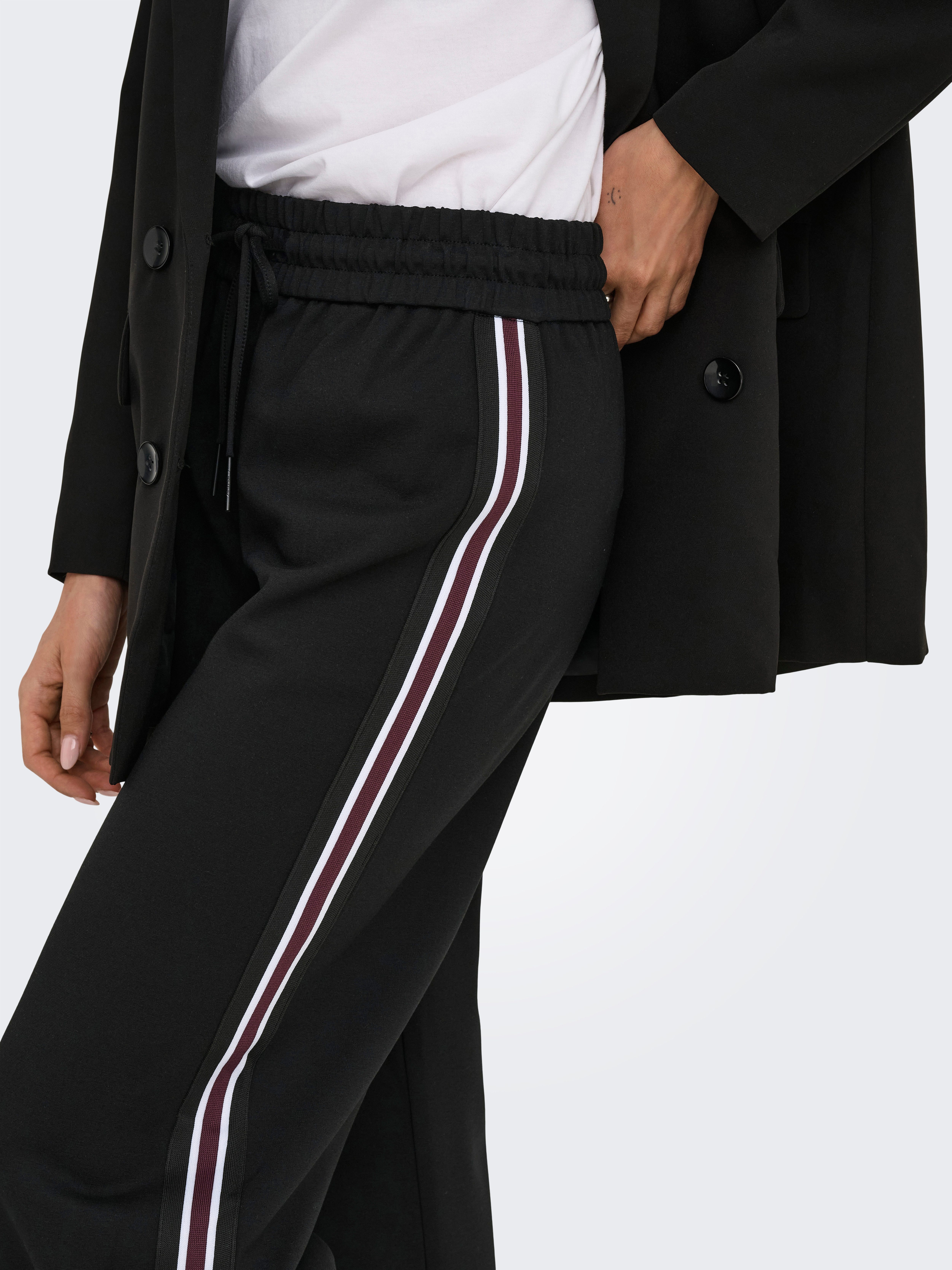 Only Joggingbroek ONLPOPTRASH-TADIA MW X-WIDE TAPE PNT