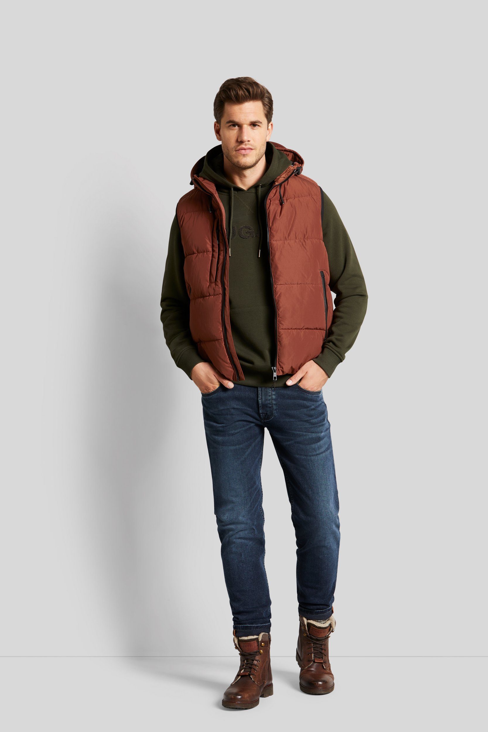 Bugatti Bodywarmer met afneembare capuchon