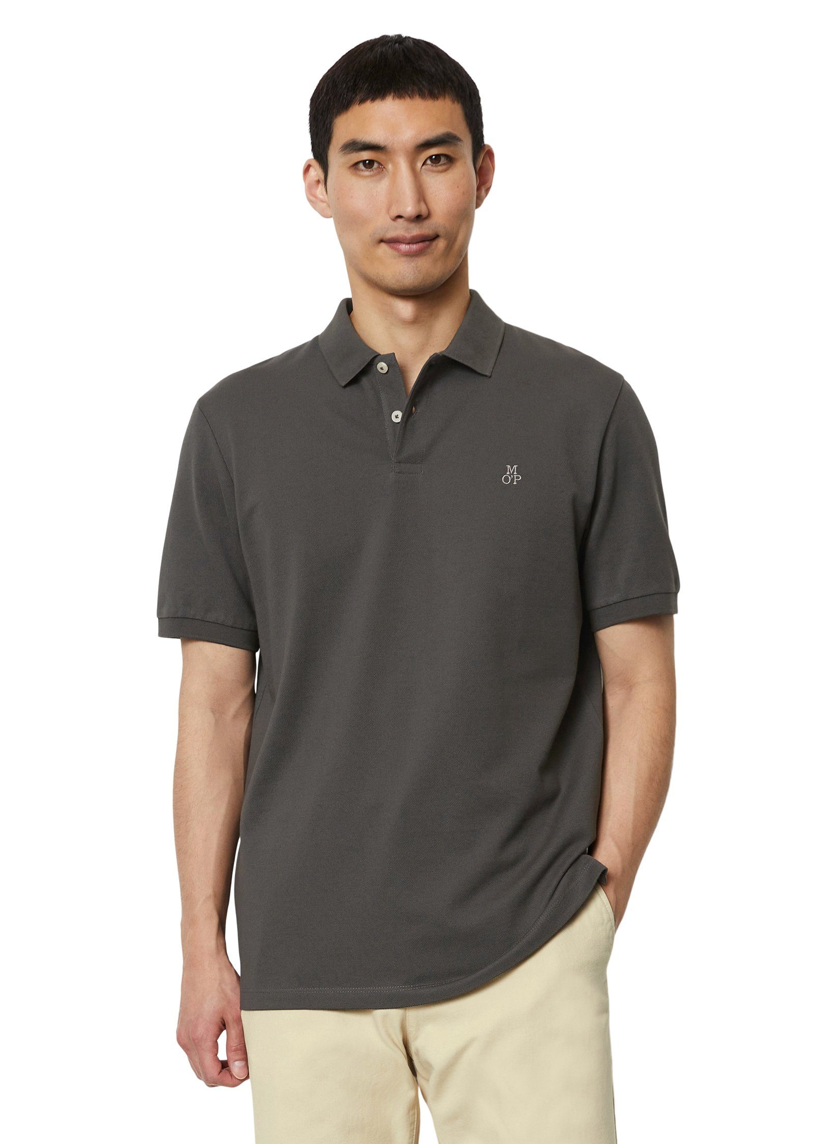 Marc O'Polo Regular fit poloshirt met labelstitching
