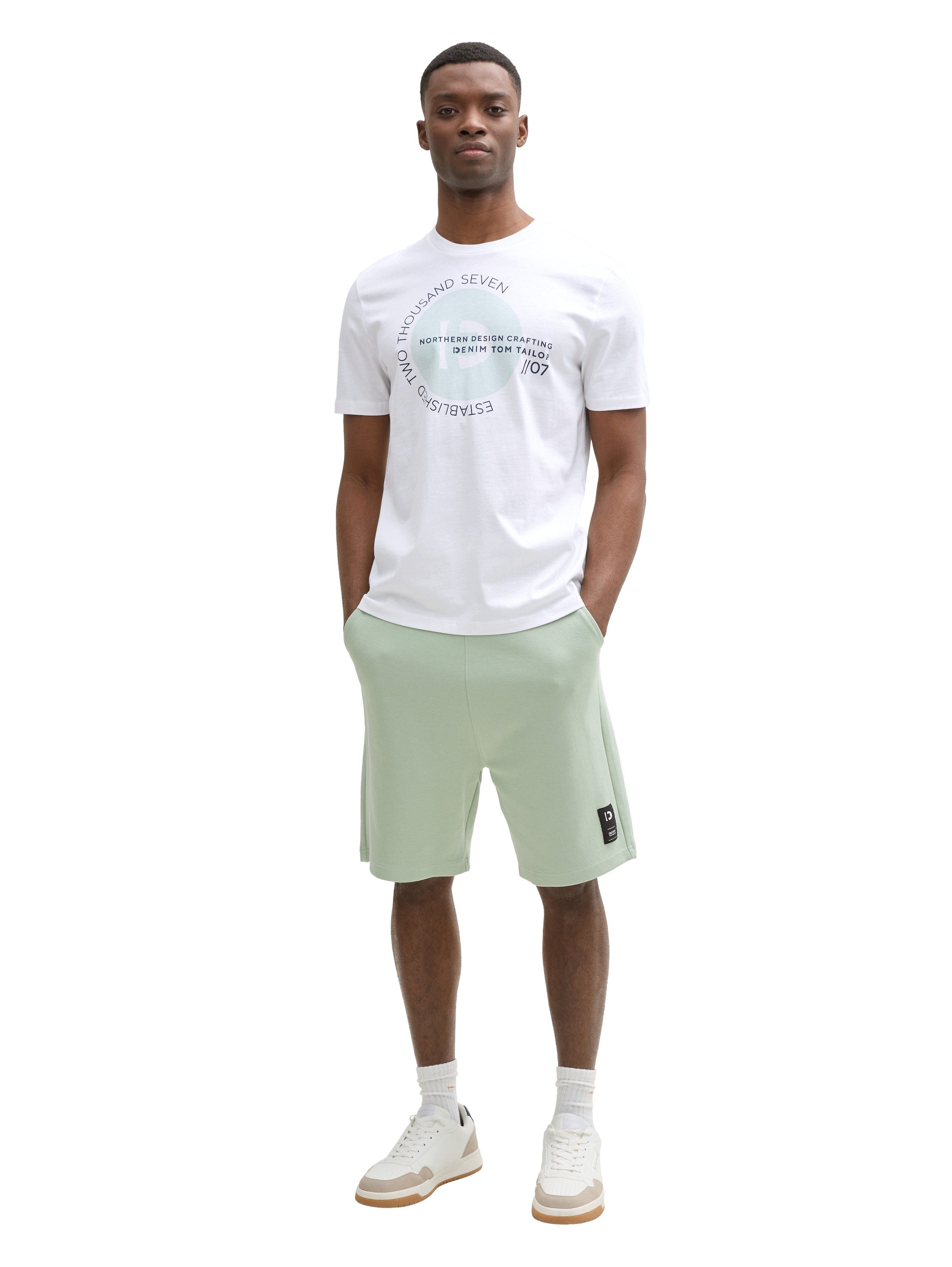 Tom Tailor Denim T-shirt met verschillende logoprints