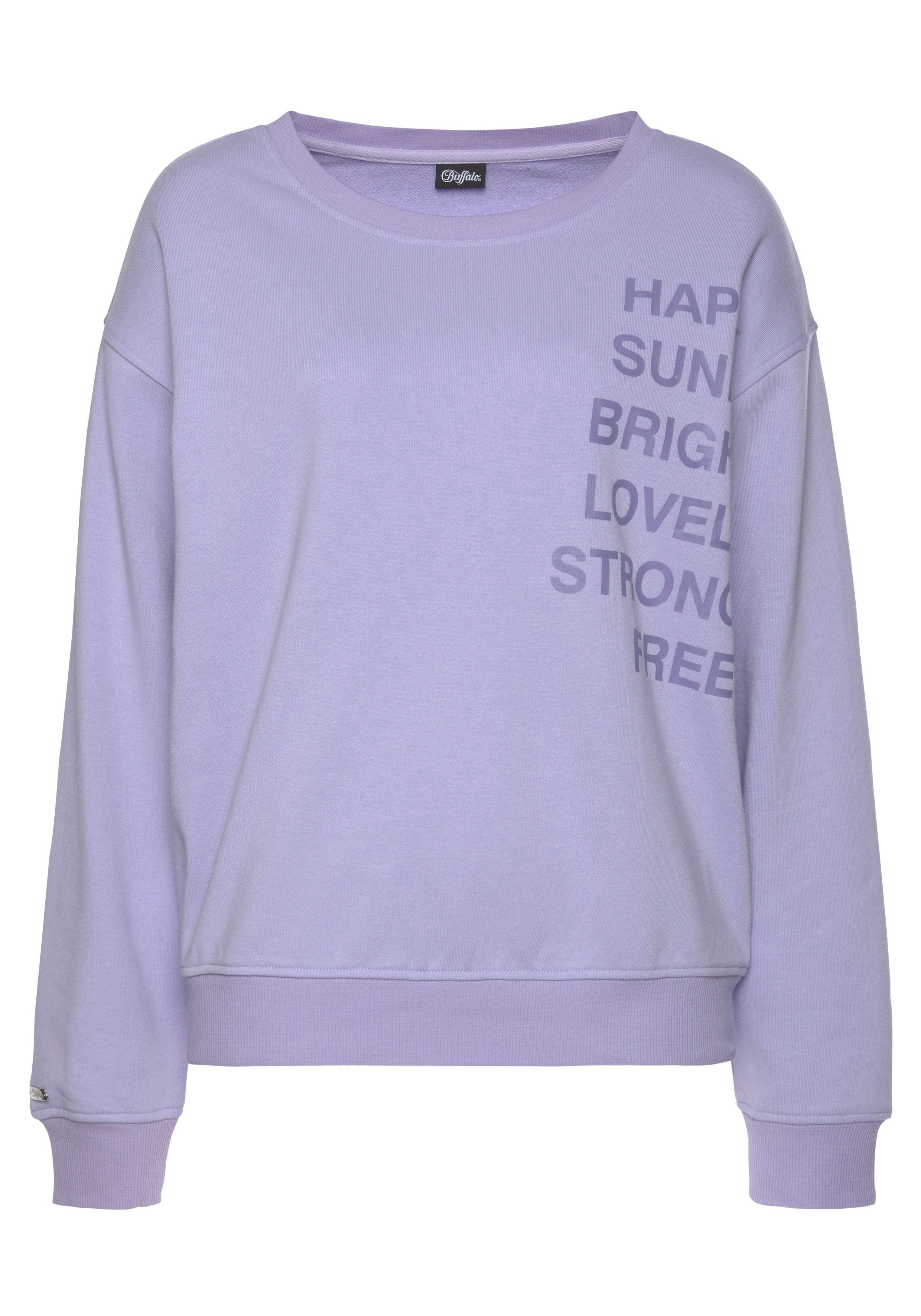 Buffalo Sweatshirt met statement print, loungepak