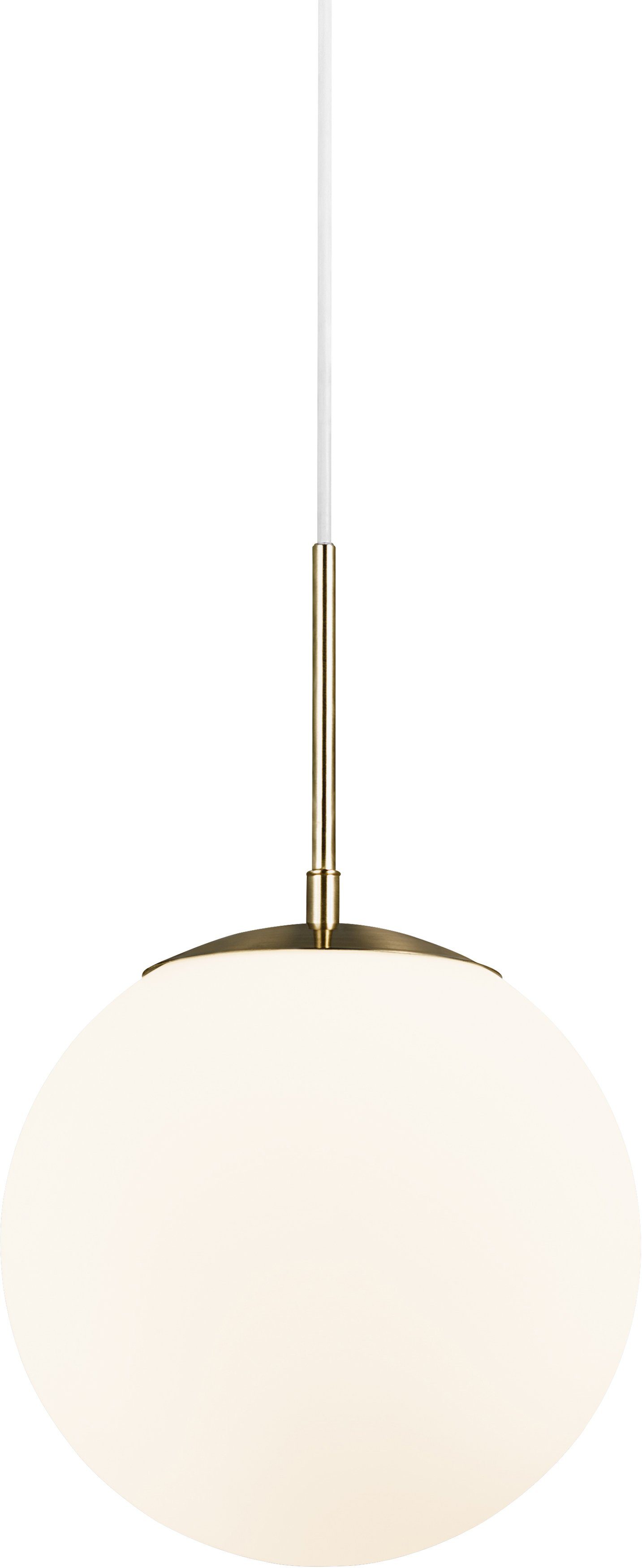 Nordlux Hanglamp Grant Hanglamp, met de mond geblazen glas, messing stijl