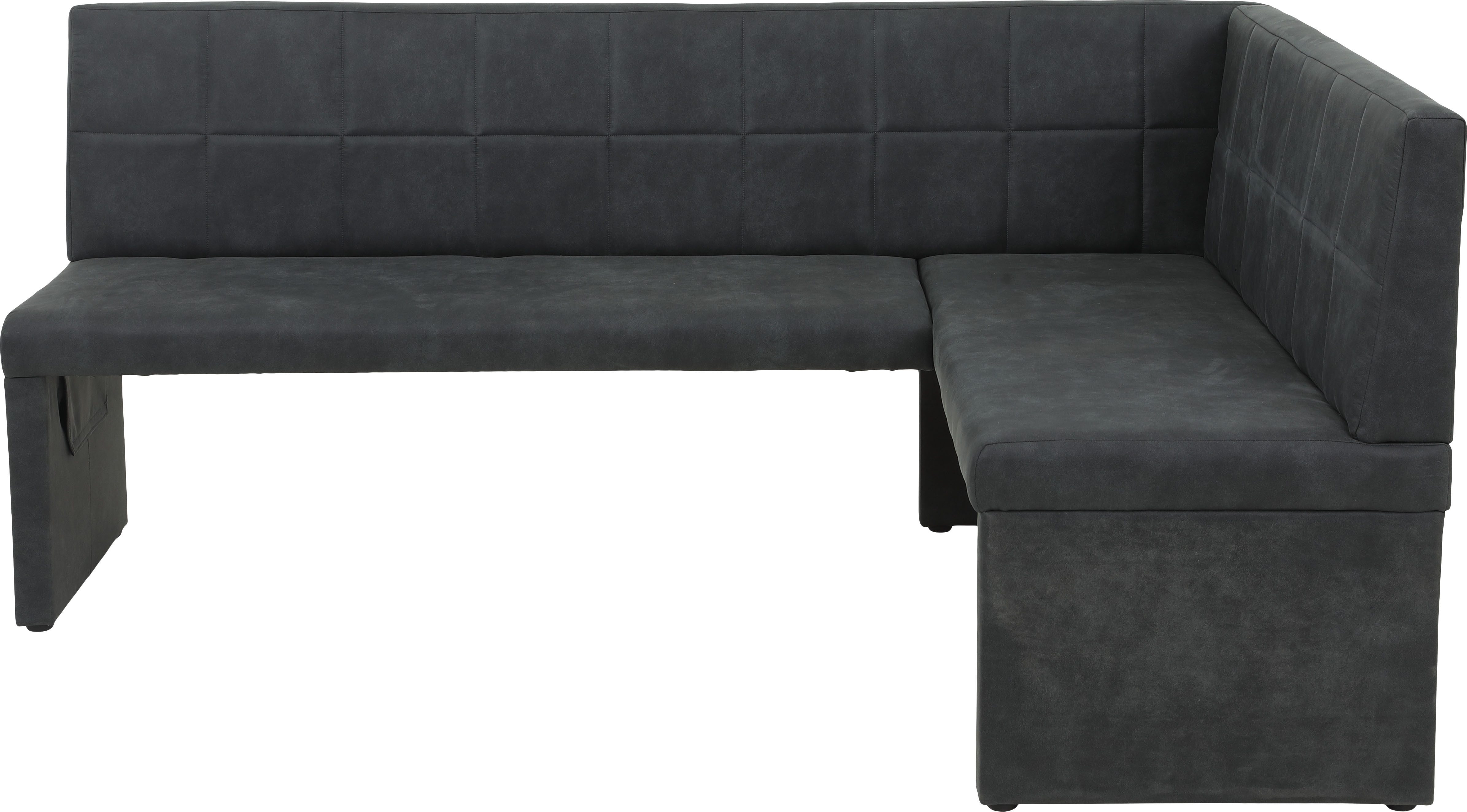 HELA Eethoek Spree Eettafel 140x90 cm met dikke rand, microvezel bekleding(4-delig)