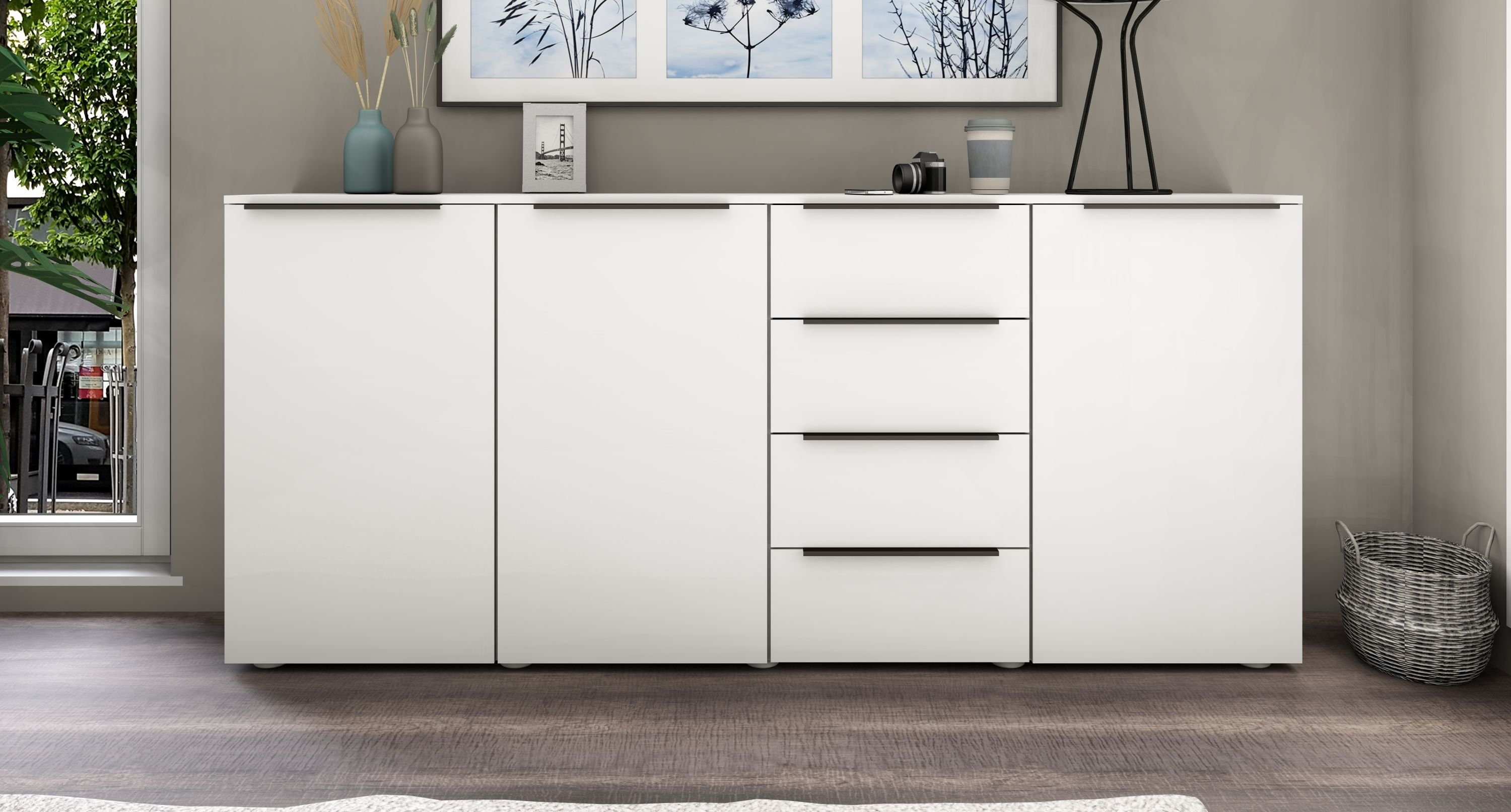 borchardt Möbel Highboard Tom Breedte 200 cm