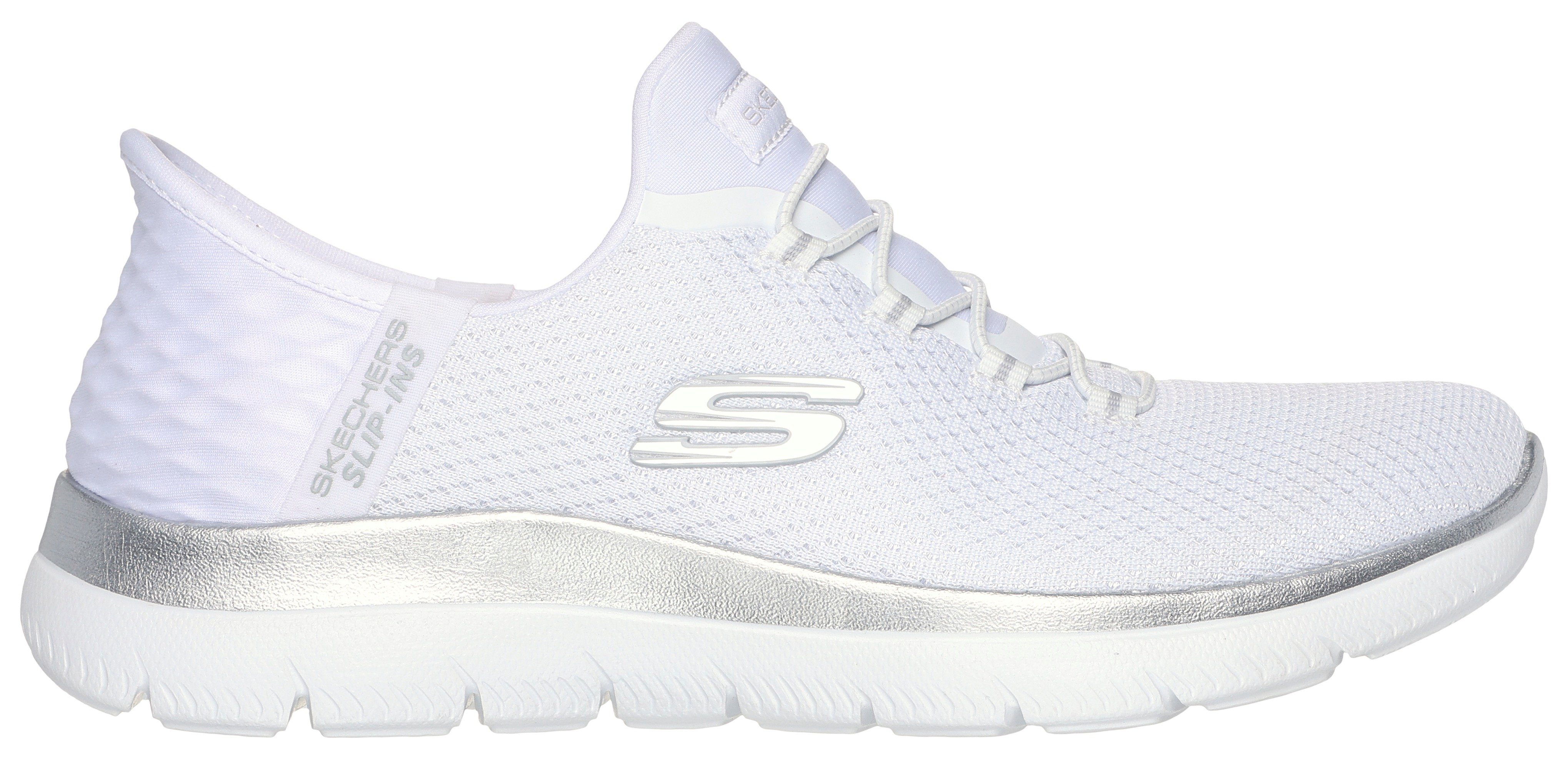 Skechers Slip-on sneakers SUMMITS-DIAMOND DREAM Instapschoen, vrijetijdsschoen met praktische slip-in functie