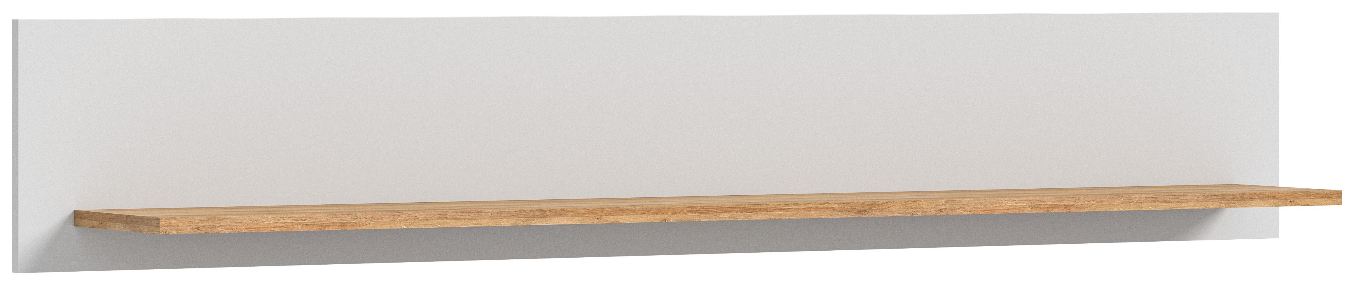 INOSIGN Wandrek Aska, Breedte 150 cm, 1 Plank, inclusief Wandmontagemateriaal Matte look, 2-kleurig, plank, wandplank, opbergruimte, wandpaneel (1 stuk)