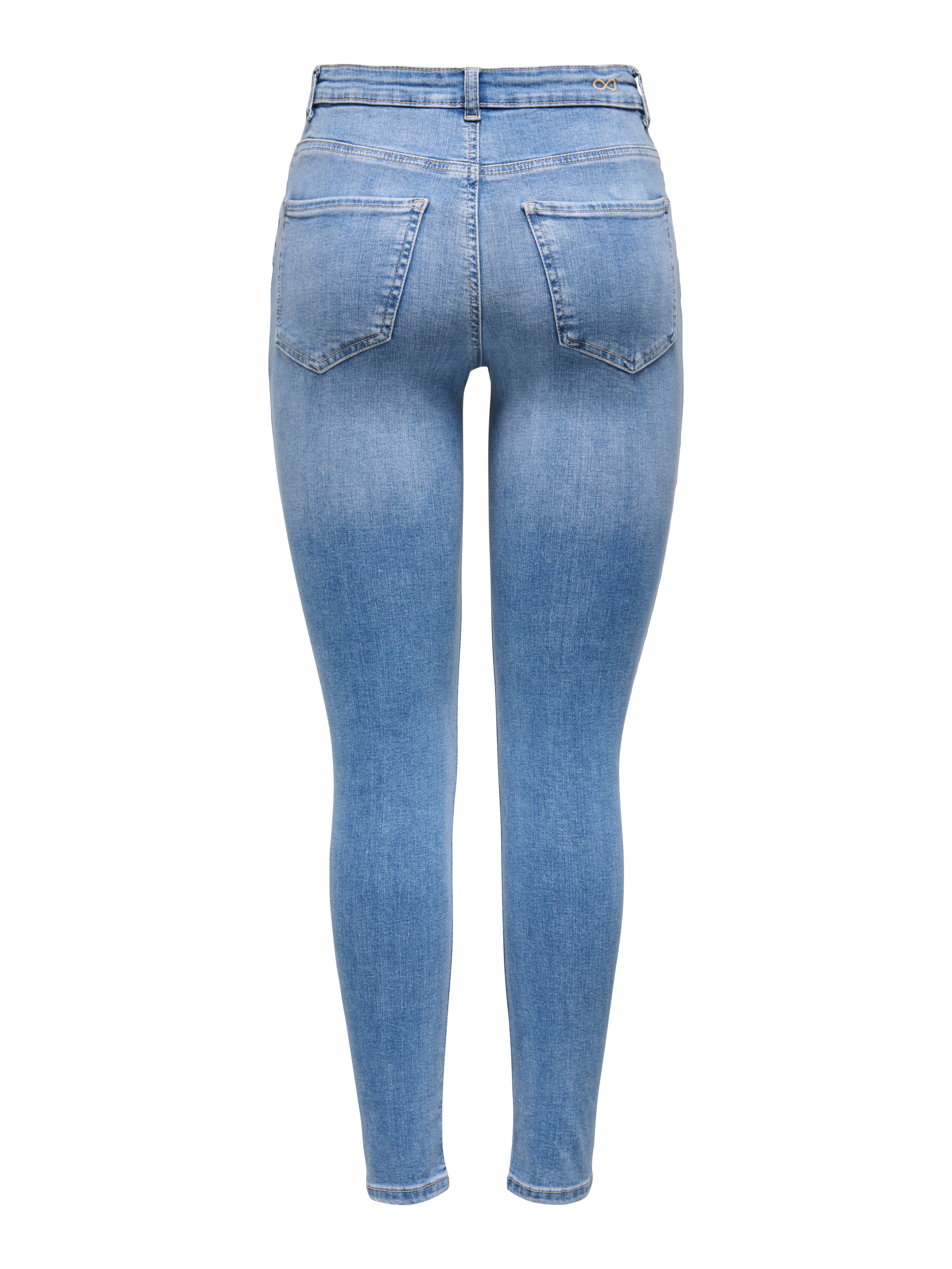 JDY Skinny fit jeans JDYFINA MW SKINNY ANK JNS MB NOOS DNM