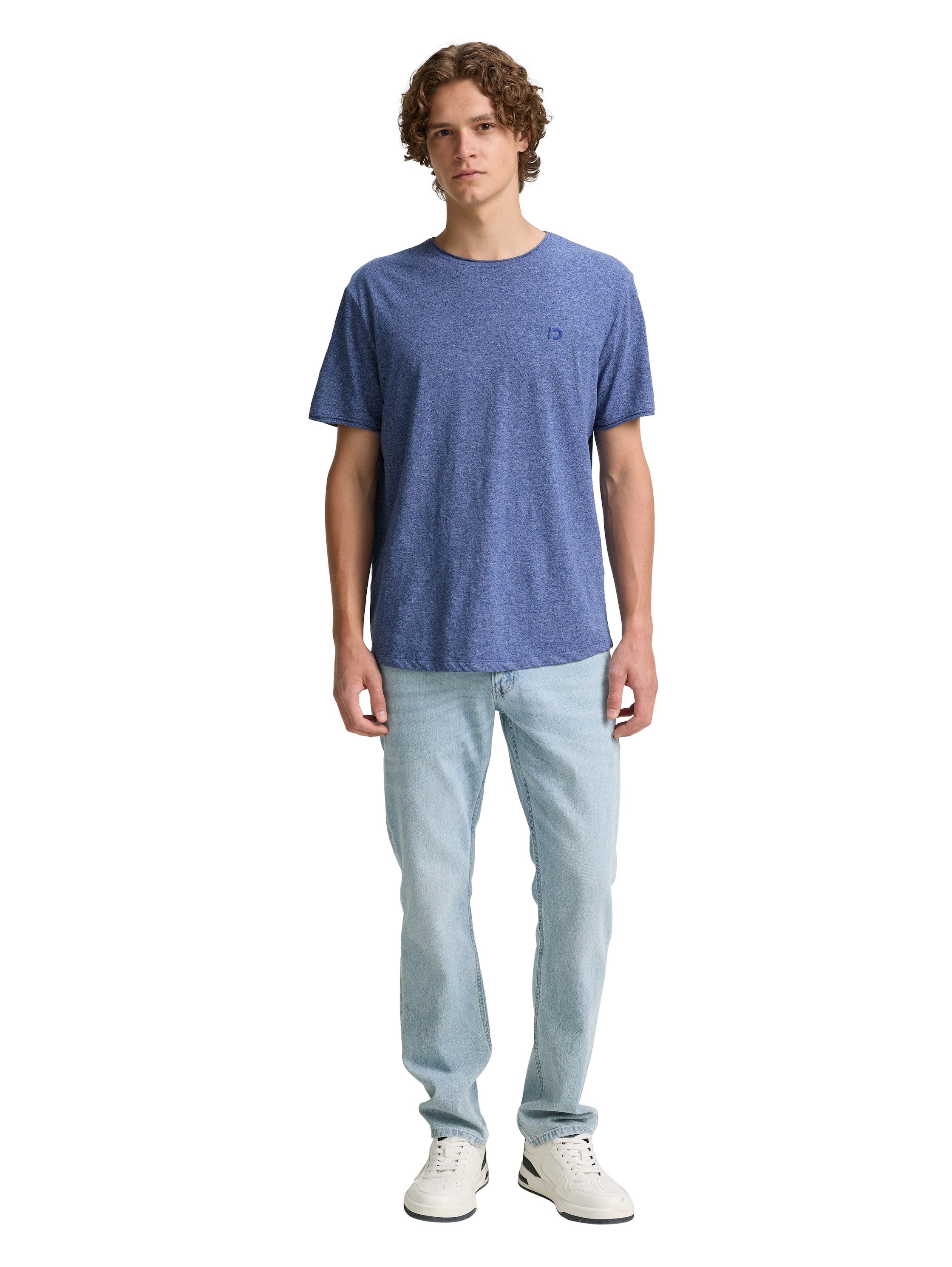 Tom Tailor Denim T-shirt in gemêleerde look