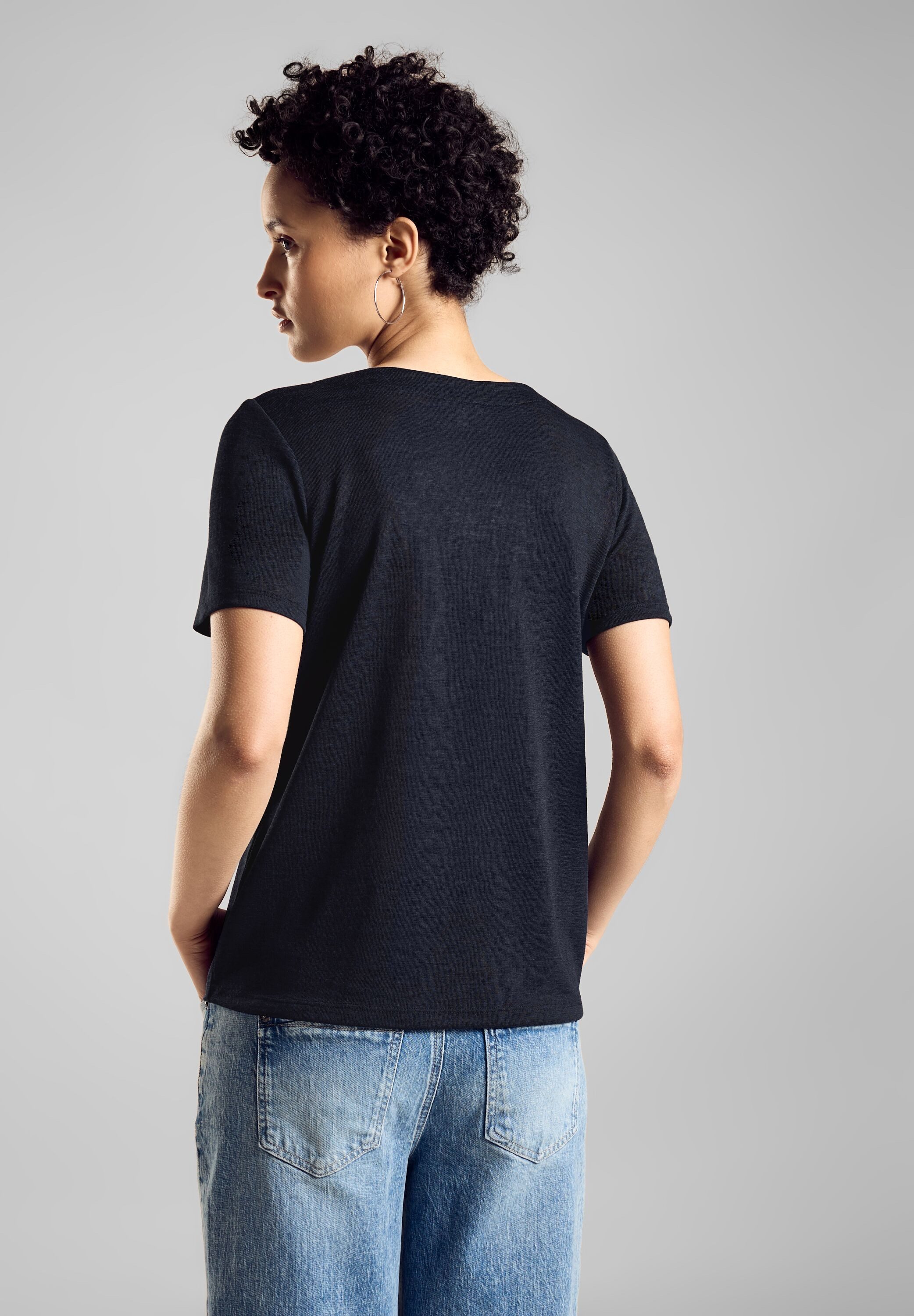 STREET ONE T-shirt met viscose