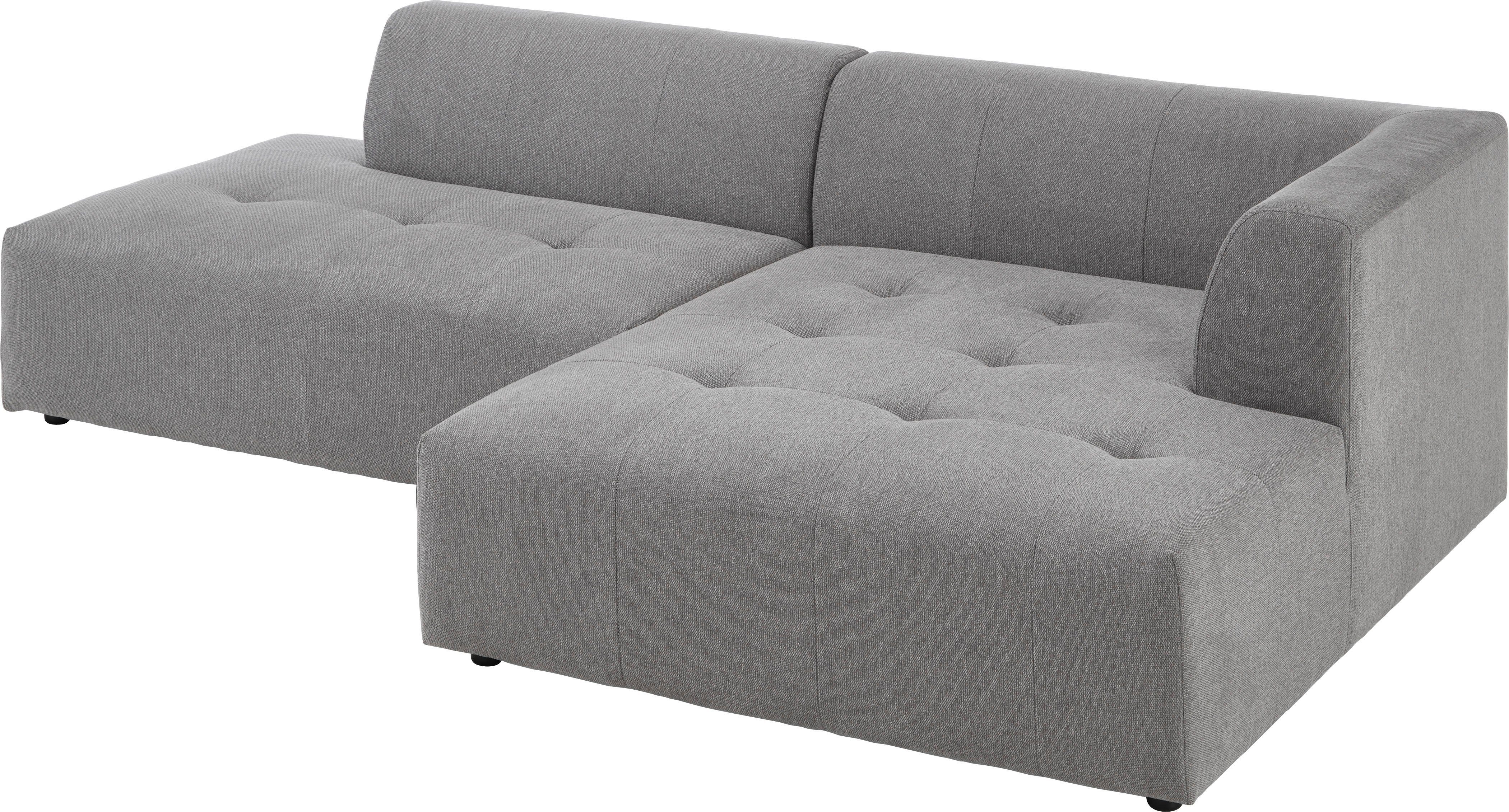 ATLANTIC home collection 3-zitsbank Leonardo Poef/voetenbank Ottoman met XXL ligoppervlak