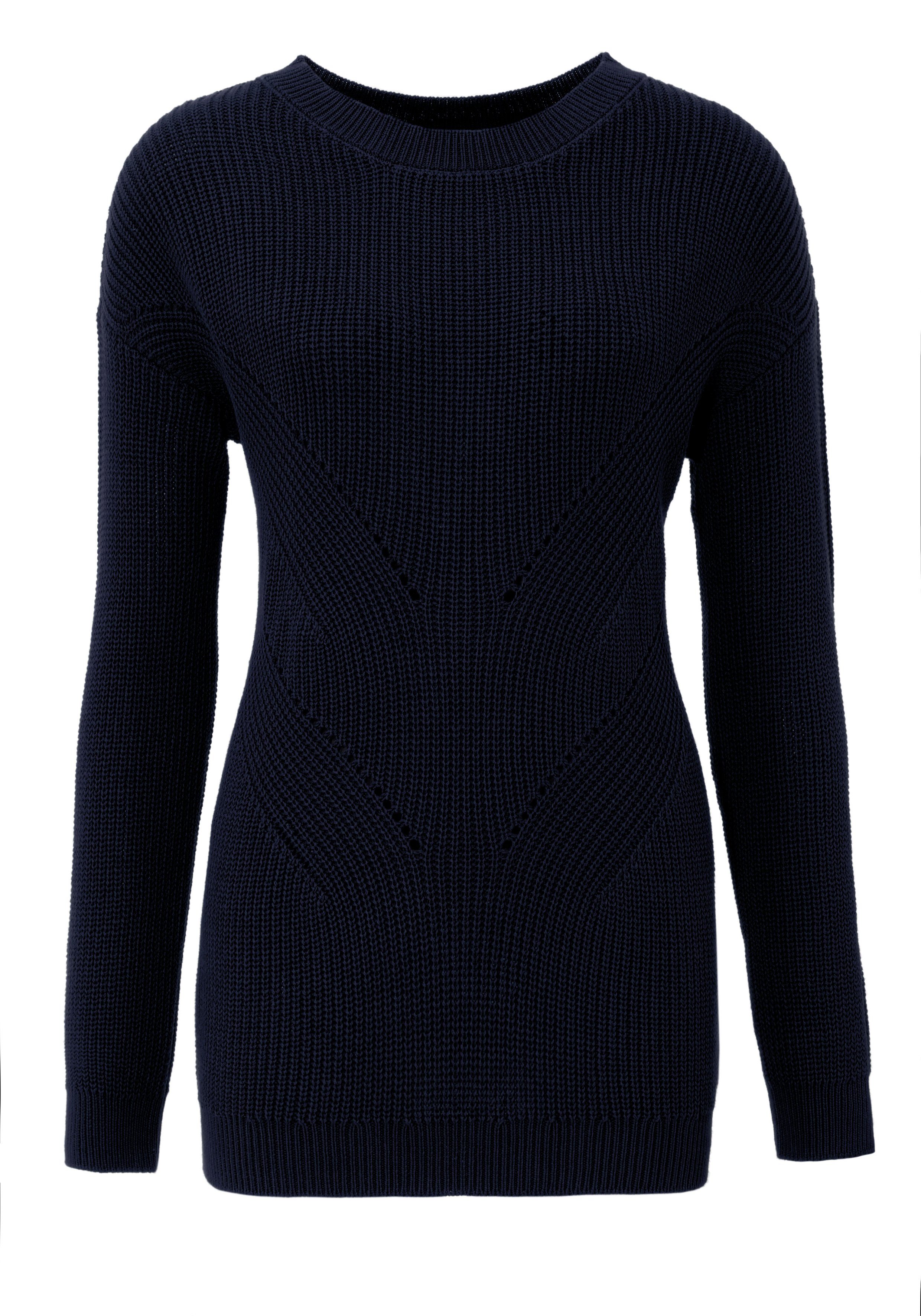 Aniston CASUAL Trui met ronde hals in de patroonmix