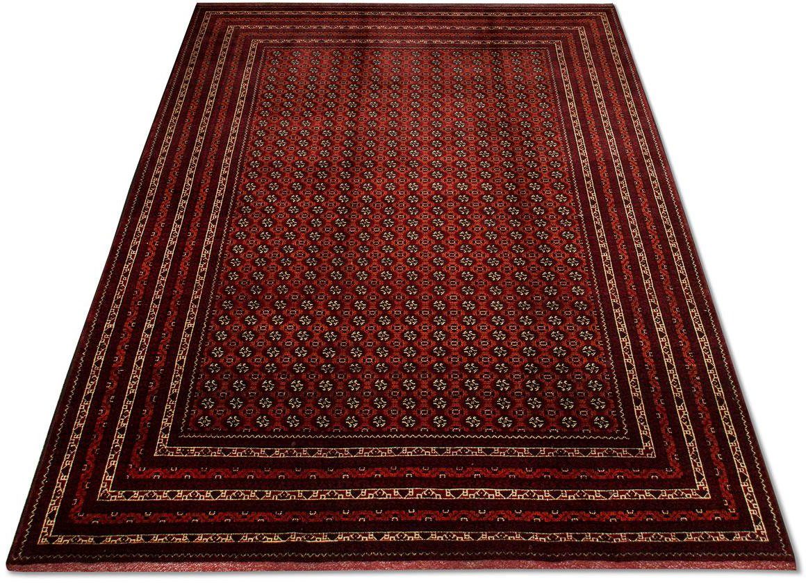 morgenland Wollen kleed Buchara vloerkleed met de hand geknoopt rood