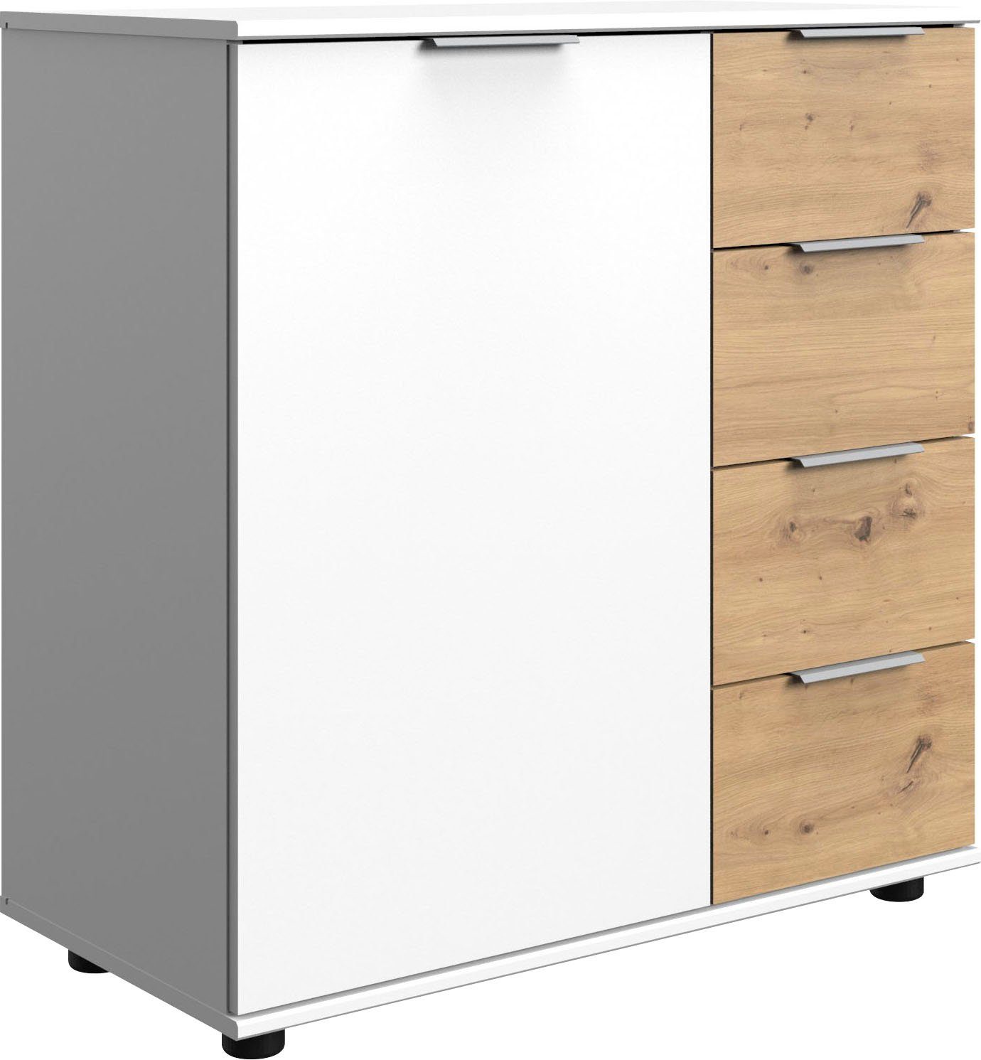 Wimex Kast met laden en deuren Gibraltar in 2 breedtes commodes & ladekasten wit