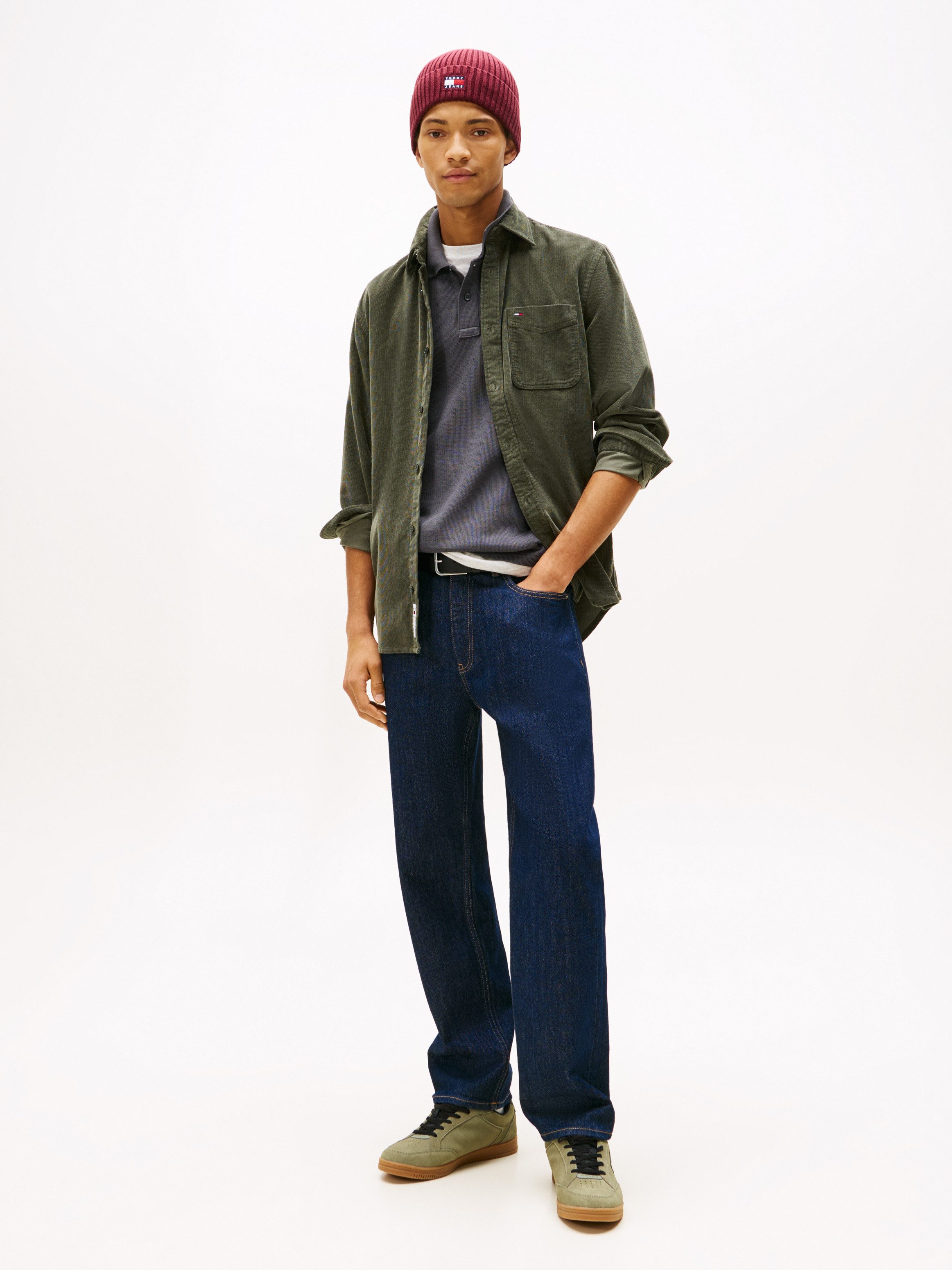TOMMY JEANS Overhemd met lange mouwen TJM BABY CORD SHIRT EXT