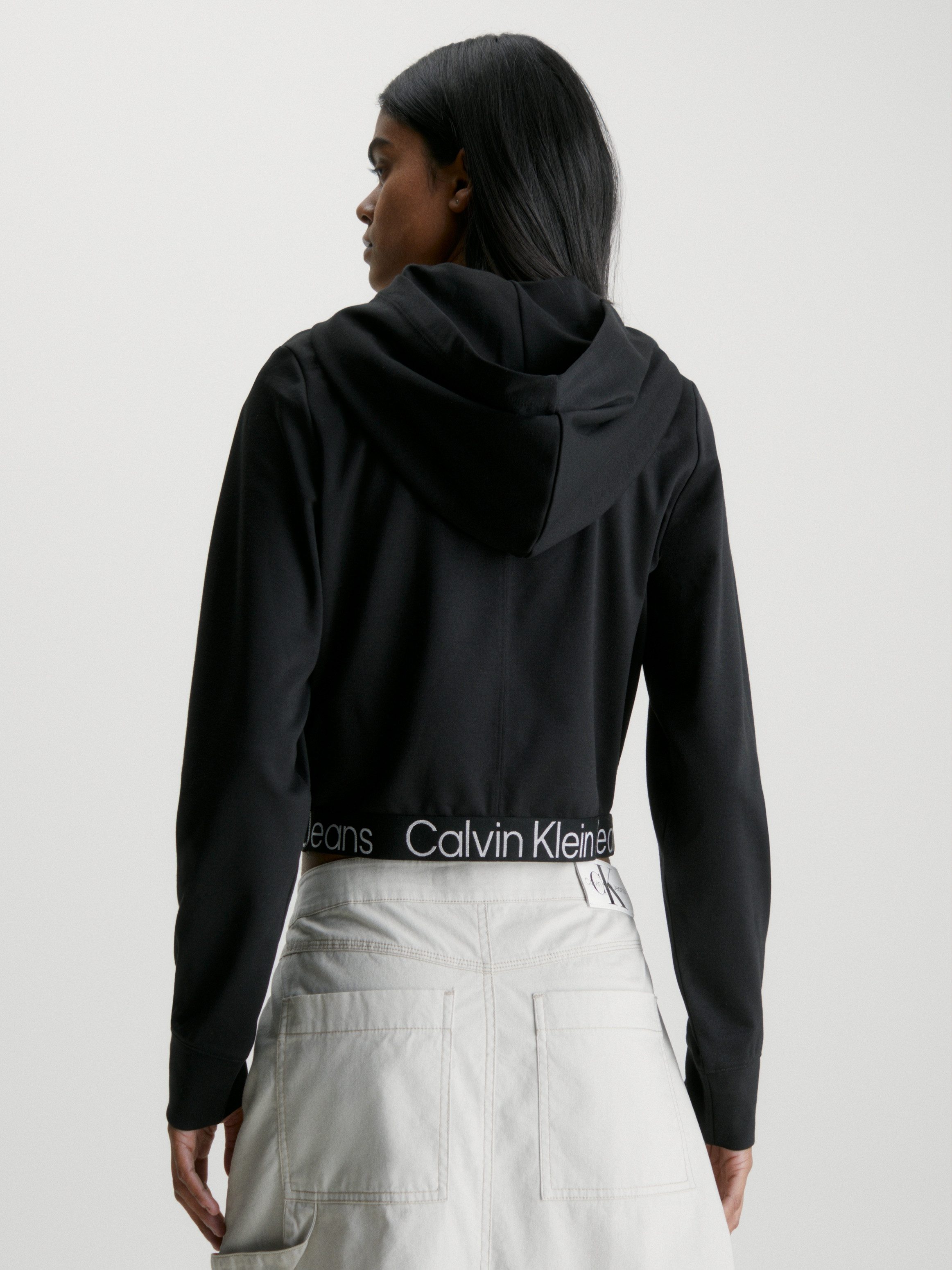 Calvin Klein Capuchonshirt TAPE MILANO HOODIE met een logo-opschrift