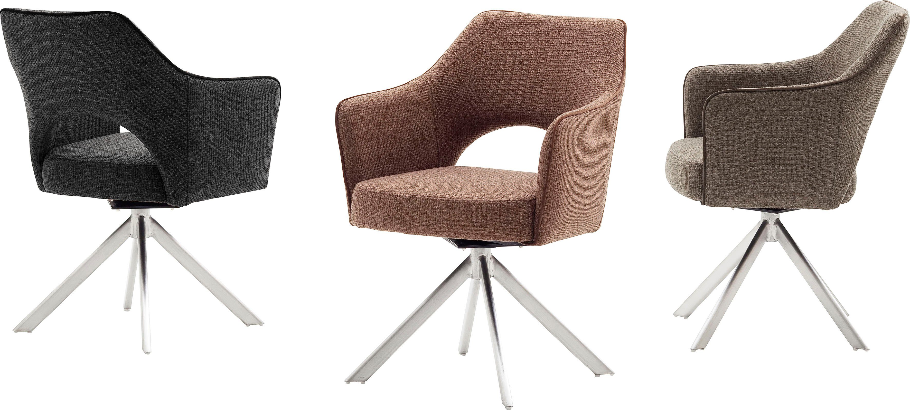 MCA furniture Stoel met 4 poten Tonala (2-set), 180° draaibaar, belastbaarheid 120 kg, zithoogte ca. 49 cm (2 stuks)